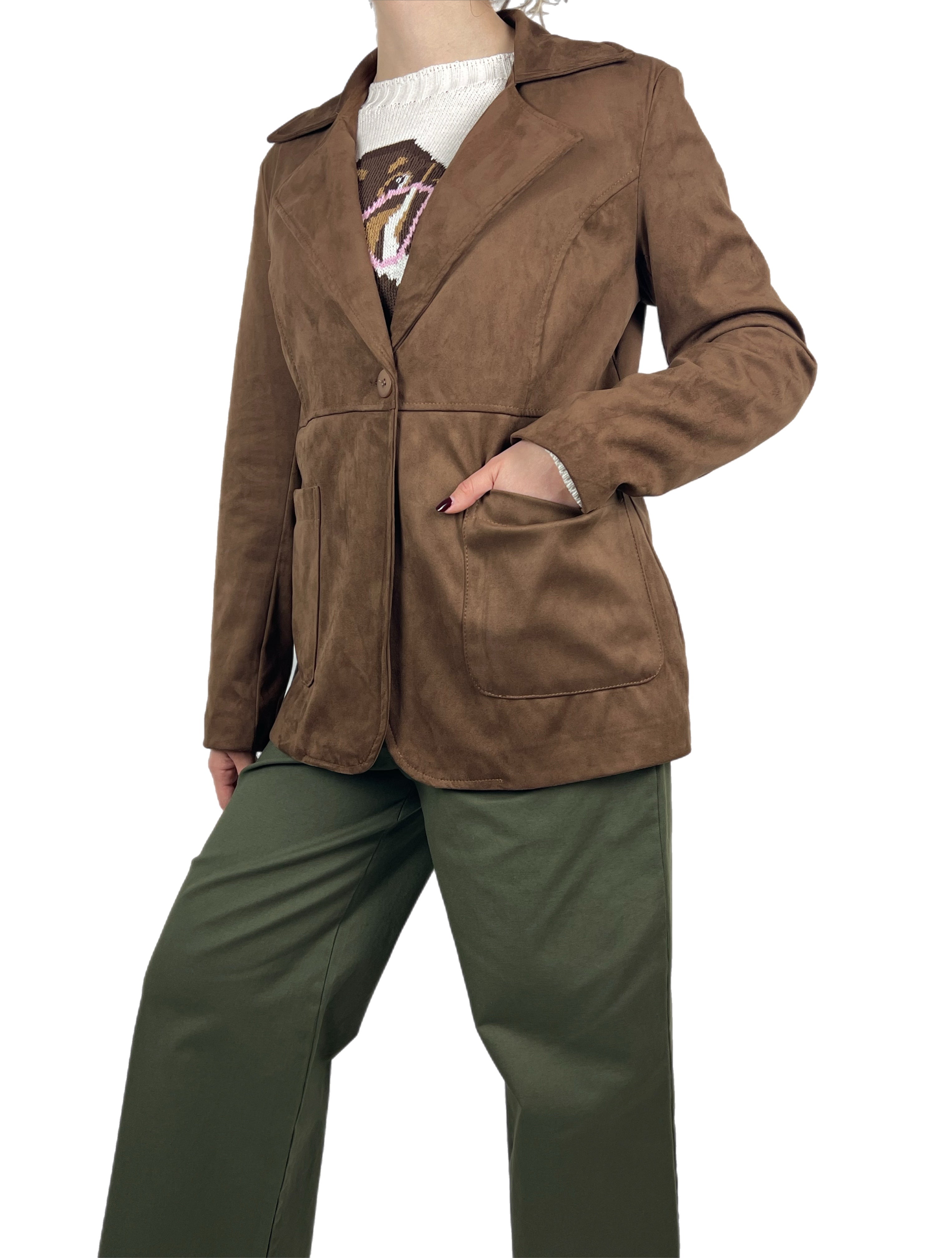 Matié giacca ecocamoscio velour