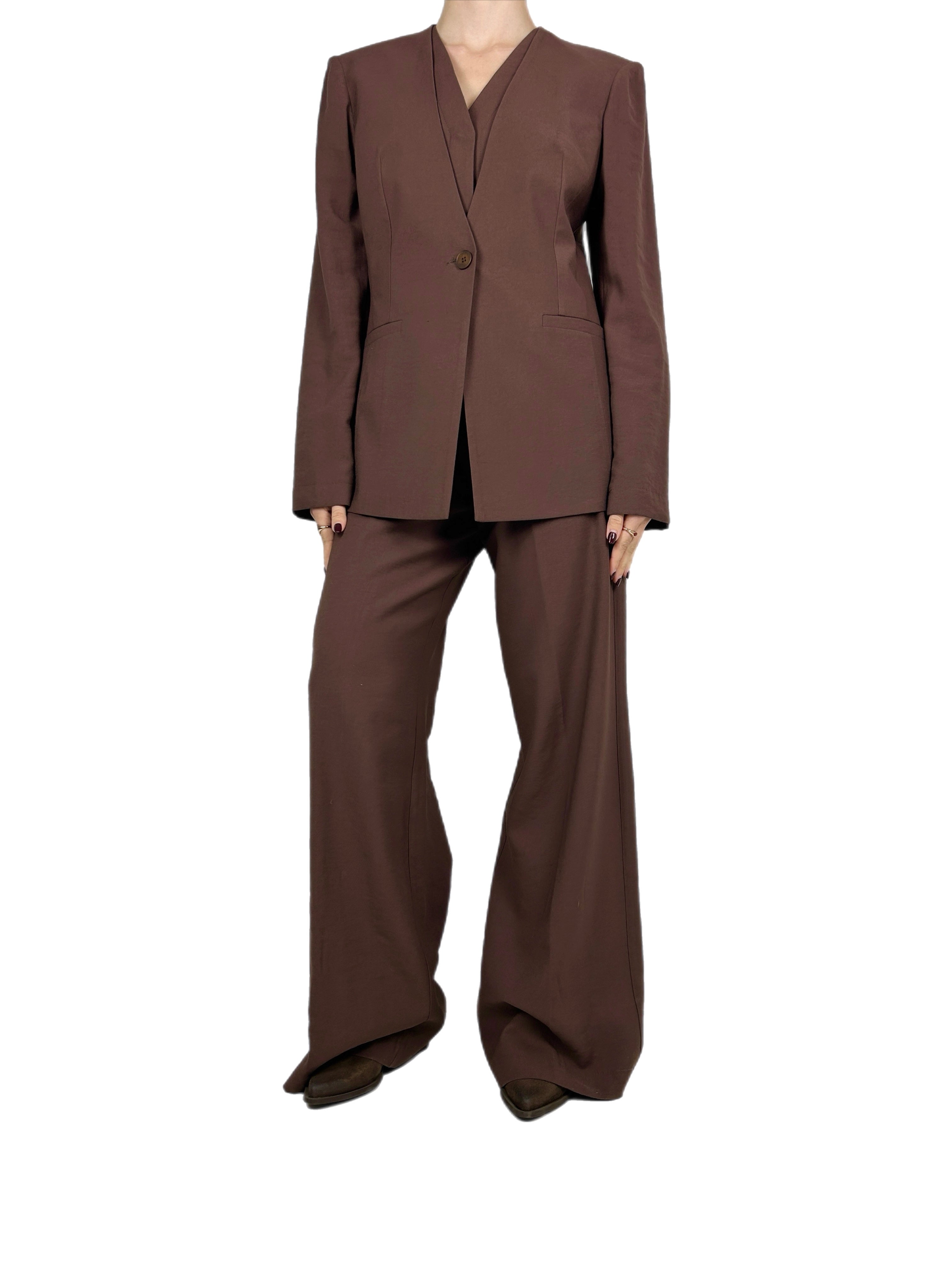 Matié completo verbana blazer + pantalone ciocco