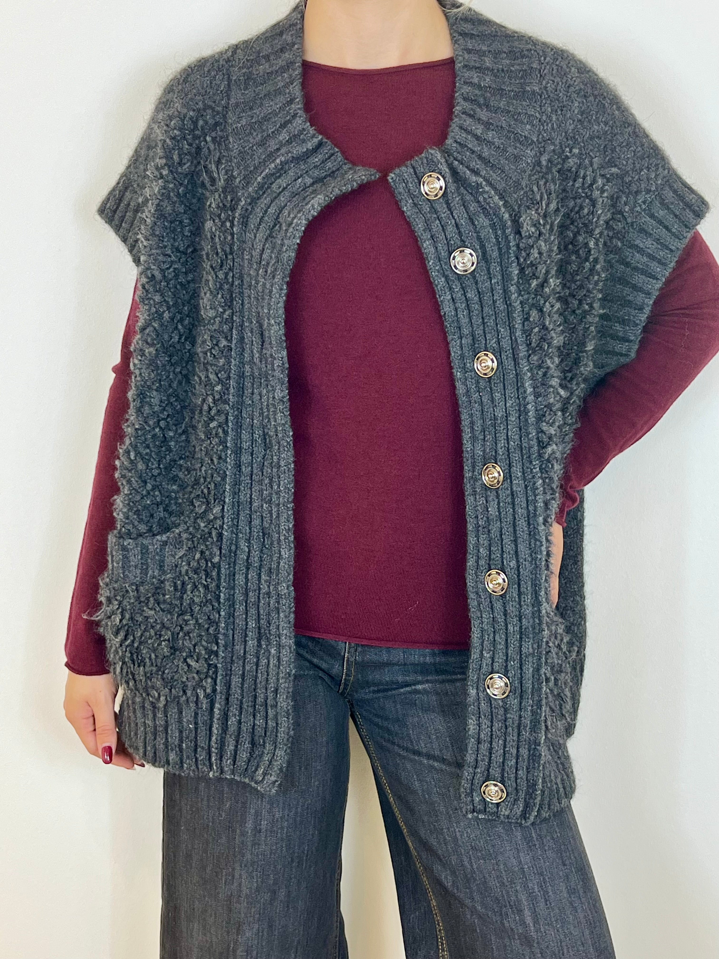 Matié gilet bouclé bear