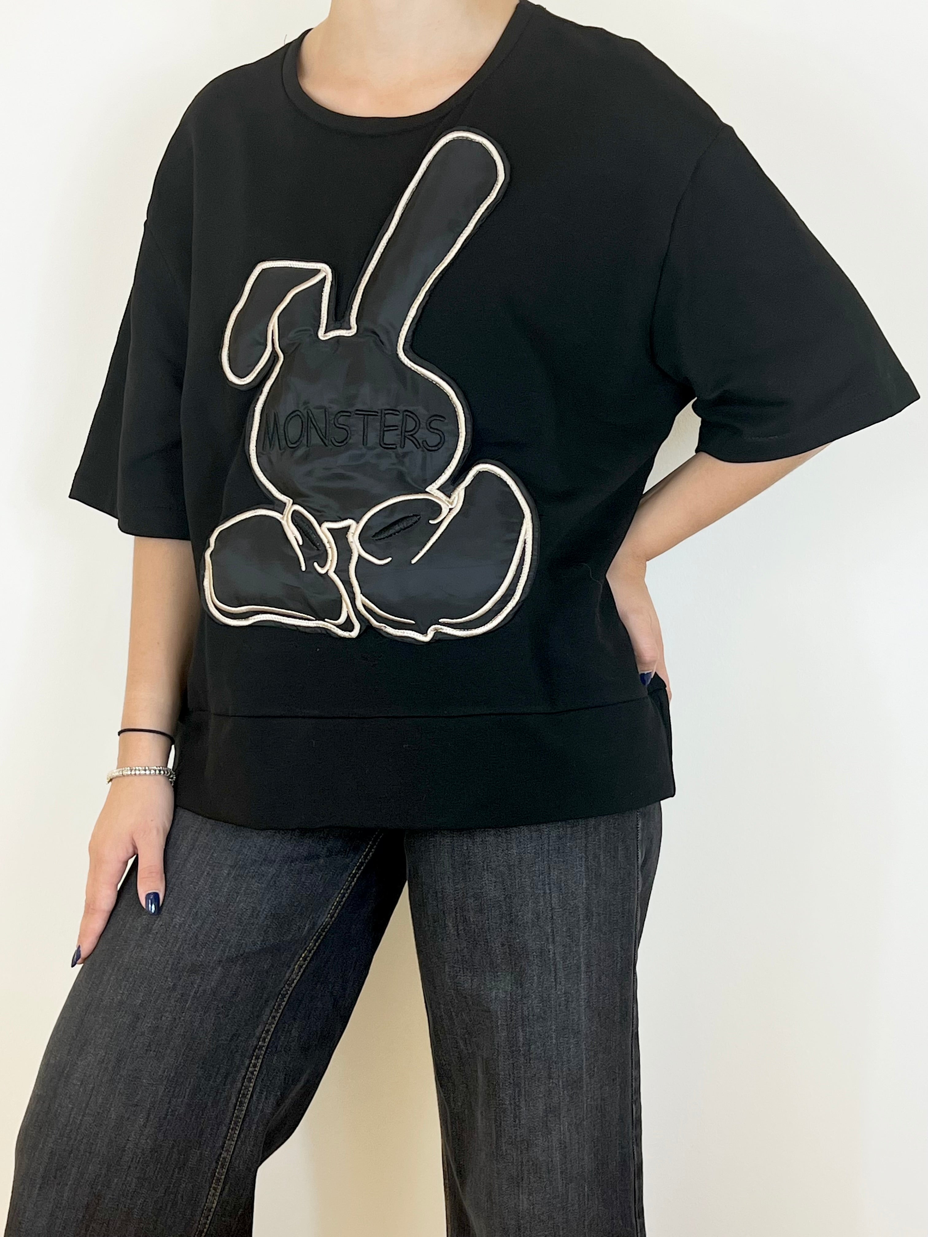 Susy Mix felpa monsters nera