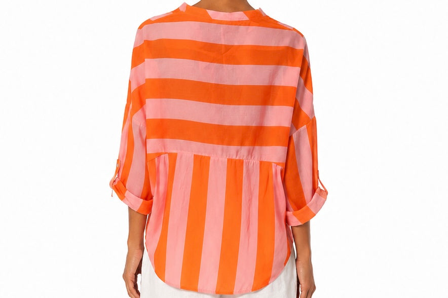 Matié camicia rosa/arancio