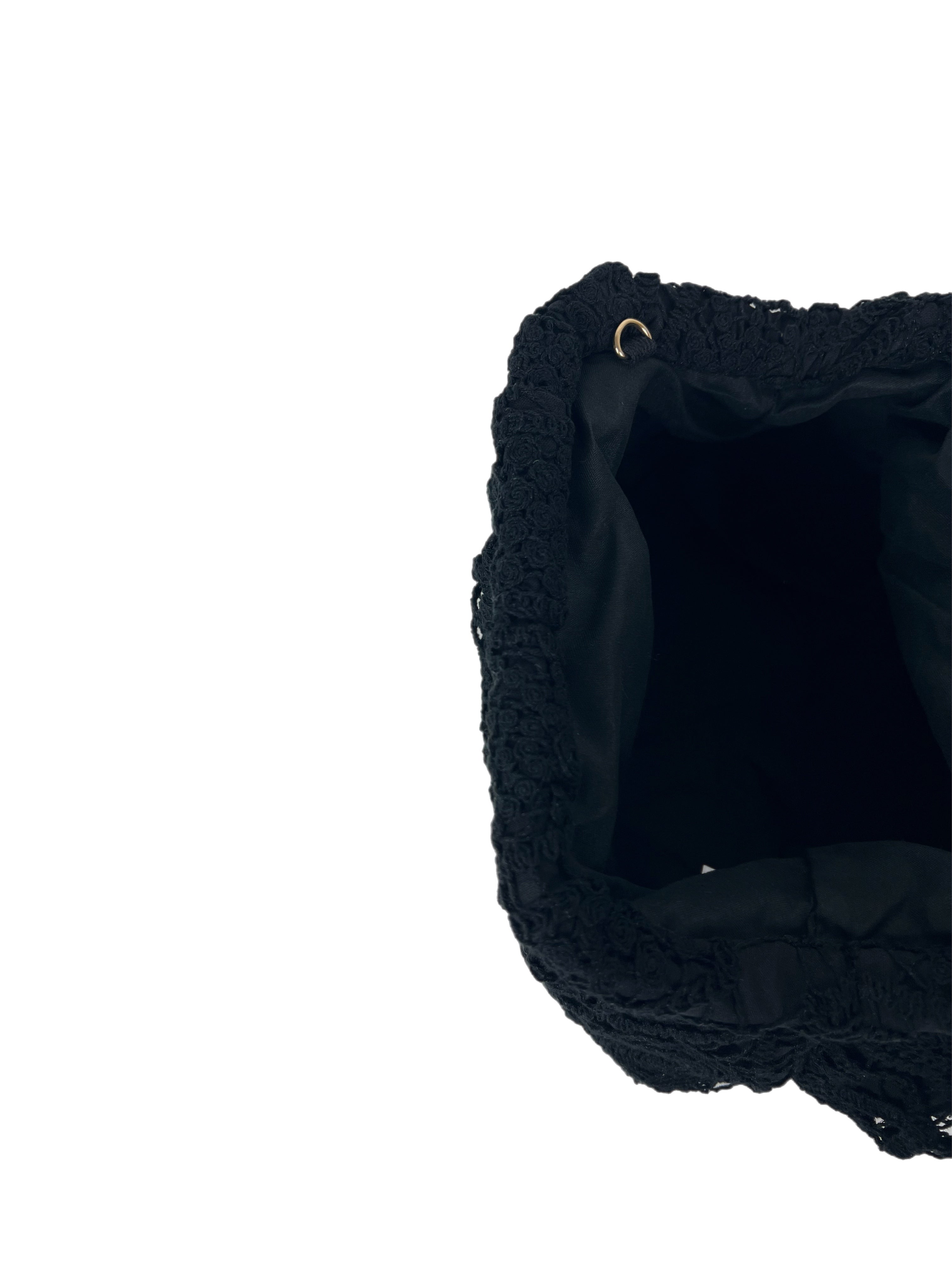 Matié pochette pizzo nero