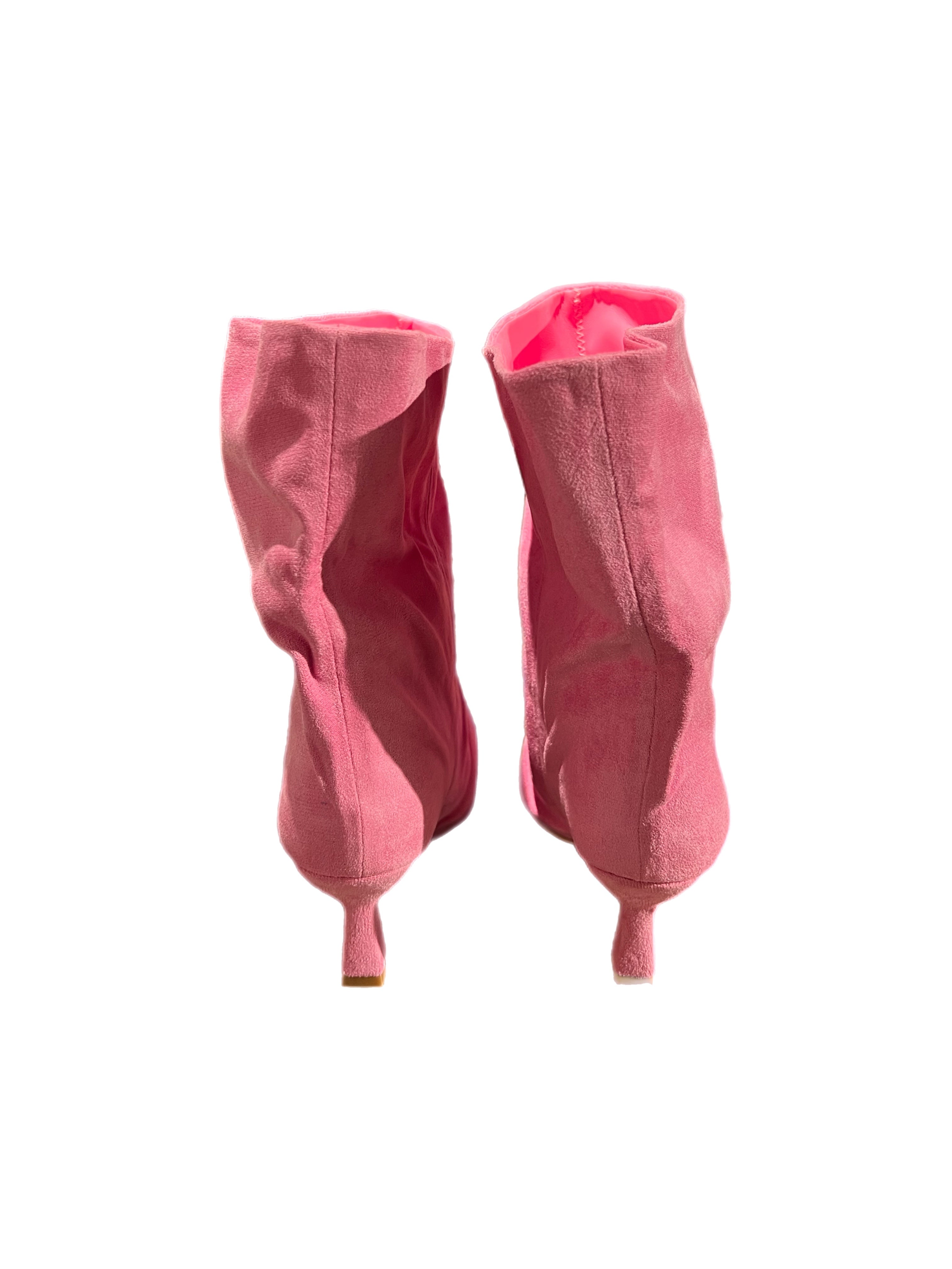 Matié stivaletto giselle ecocamoscio rosa
