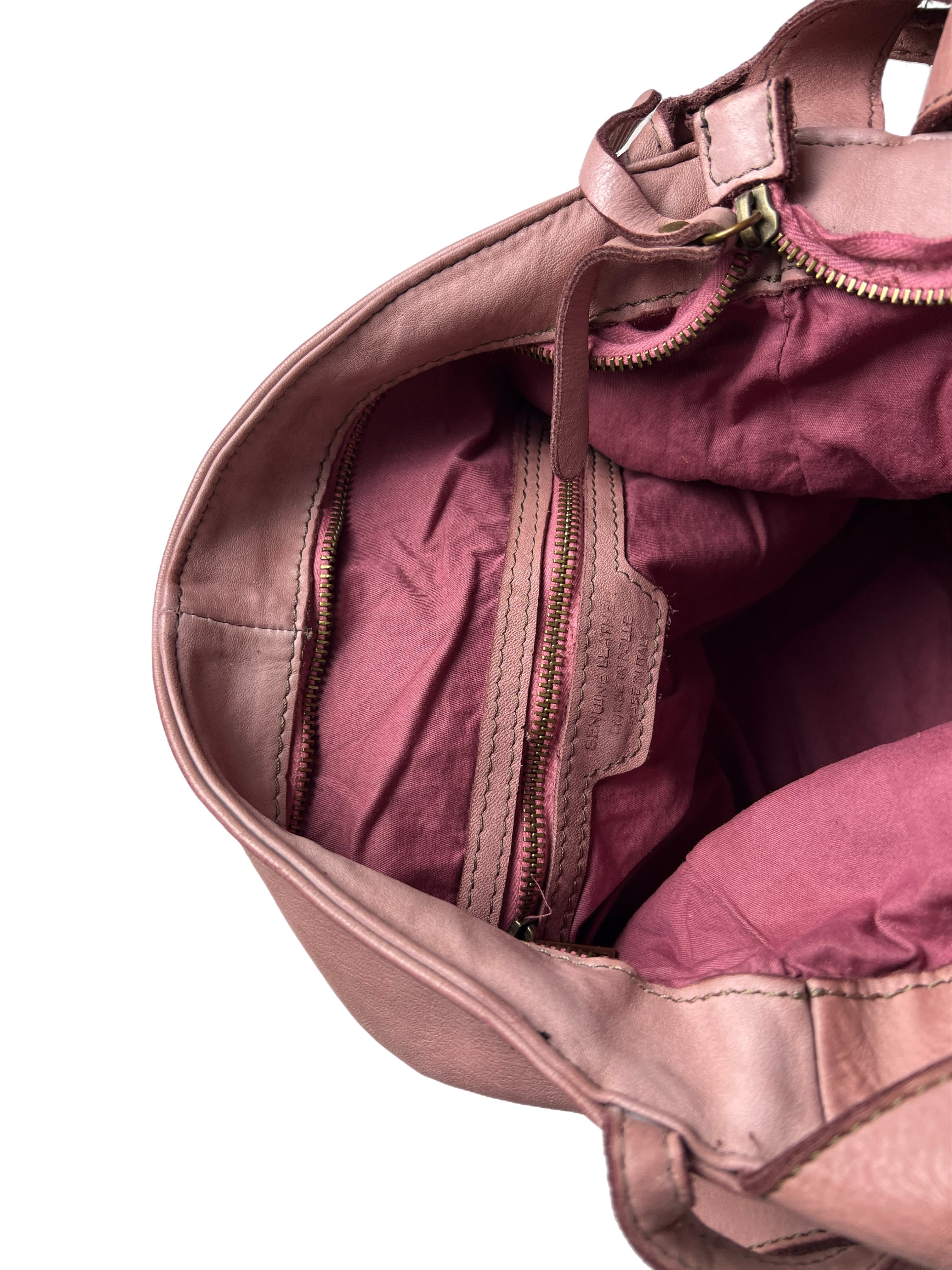 Matié borsa pelle Benidorm rosa