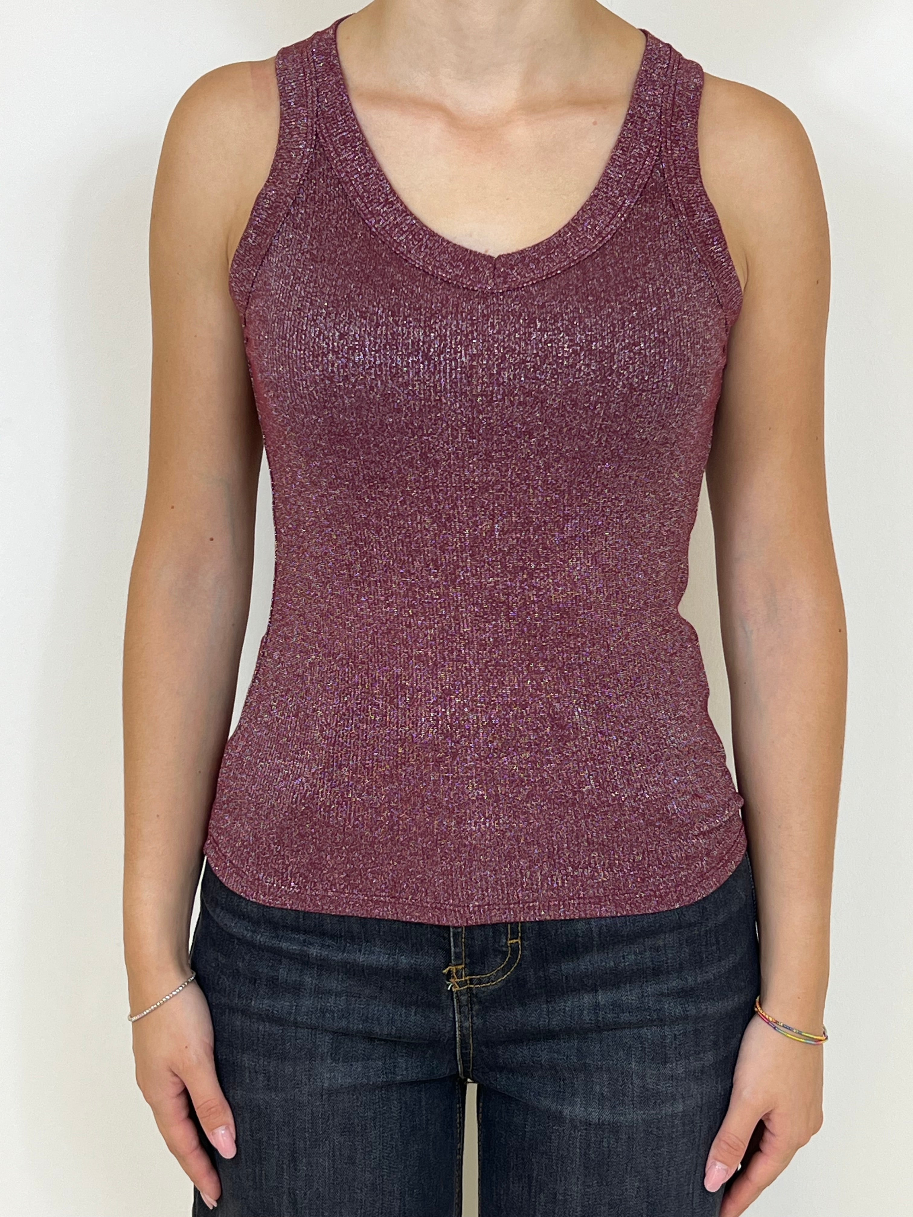 Susy Mix canotta lamé