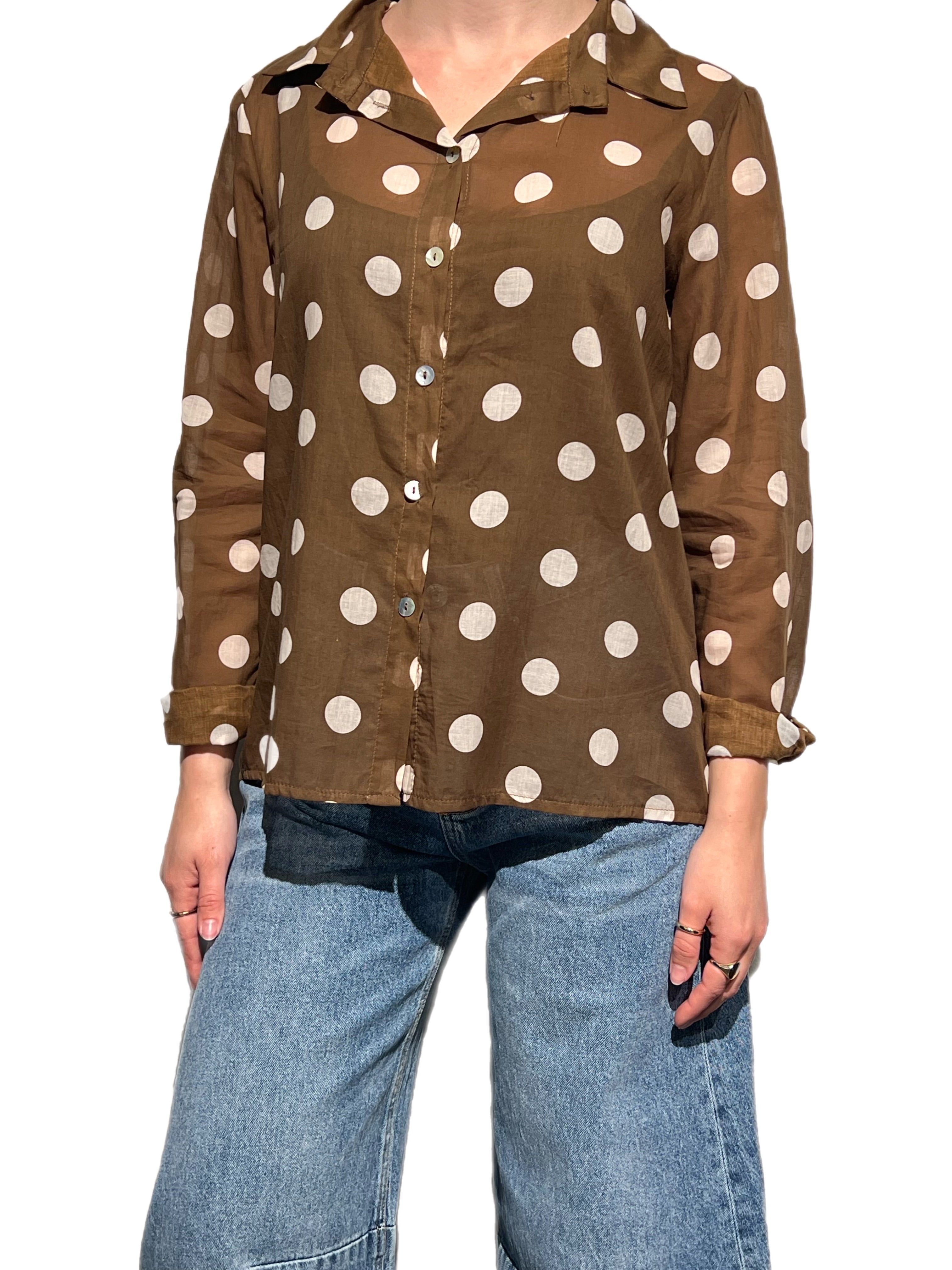 Susy mix camicia cozy tabacco