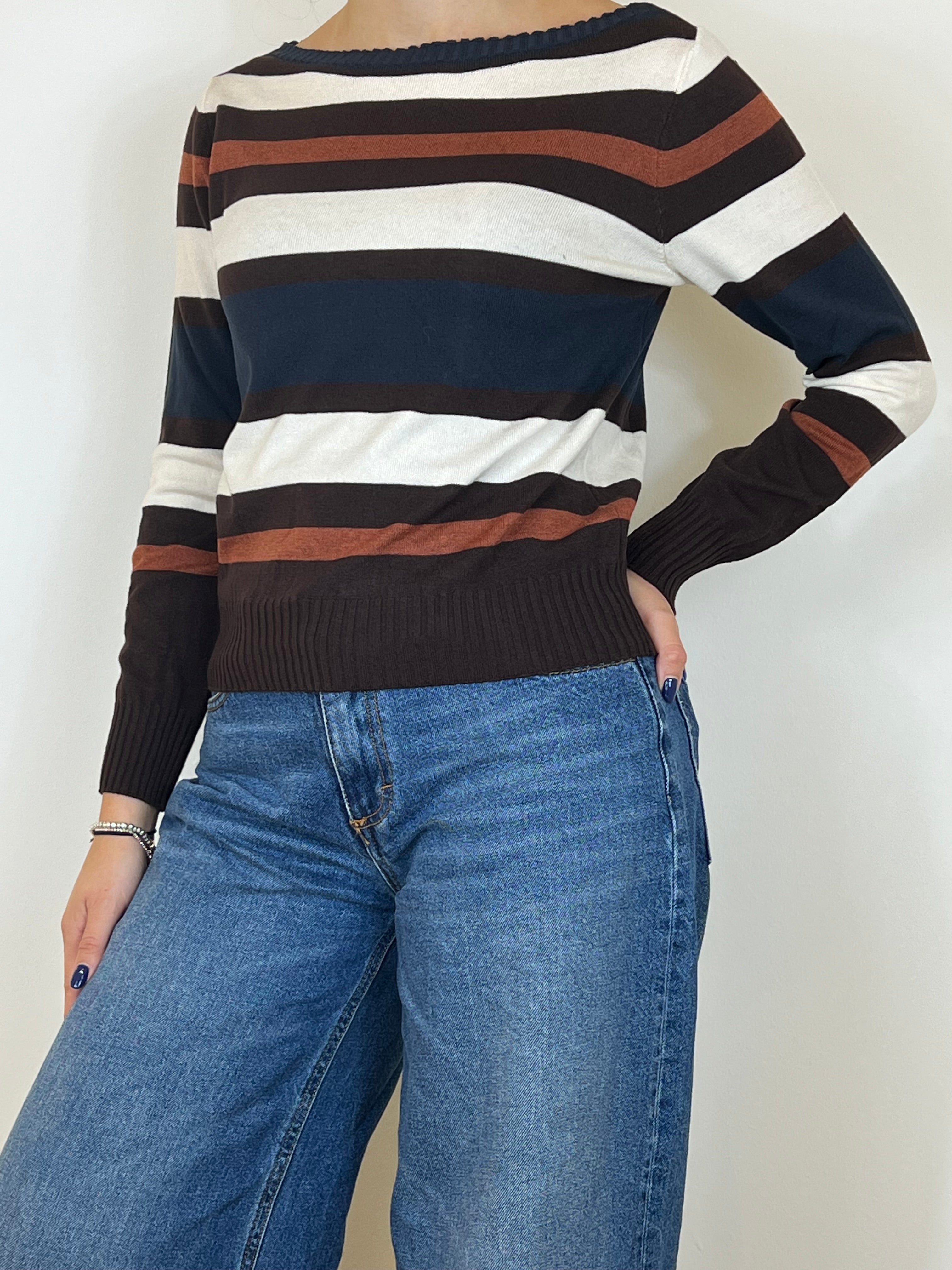 Susy mix maglia filo cioccolato