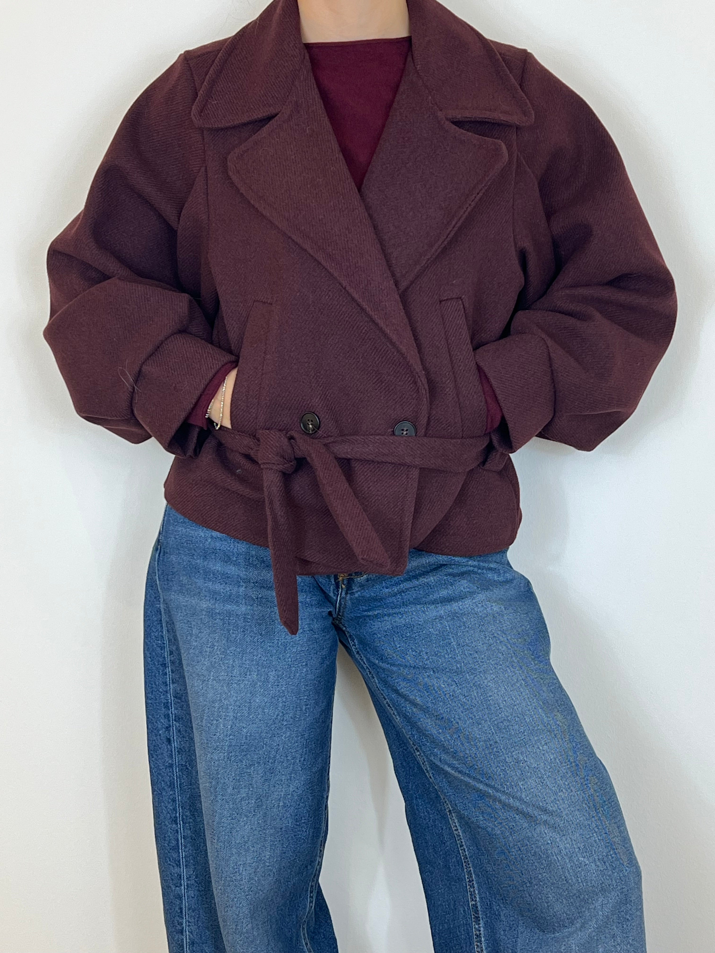Matié cappottino Amelie burgundi