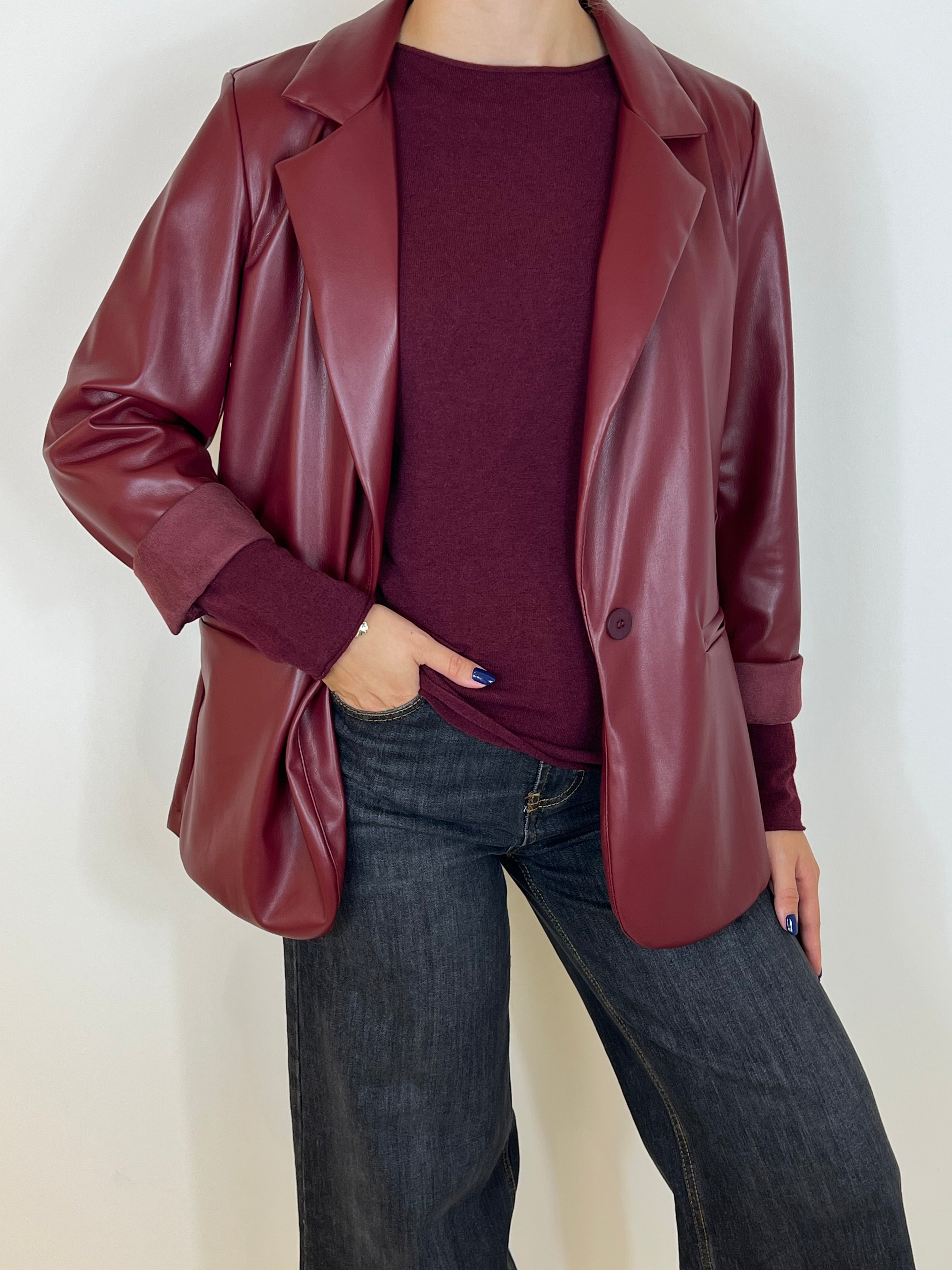 Matié giacca ecopelle oxford