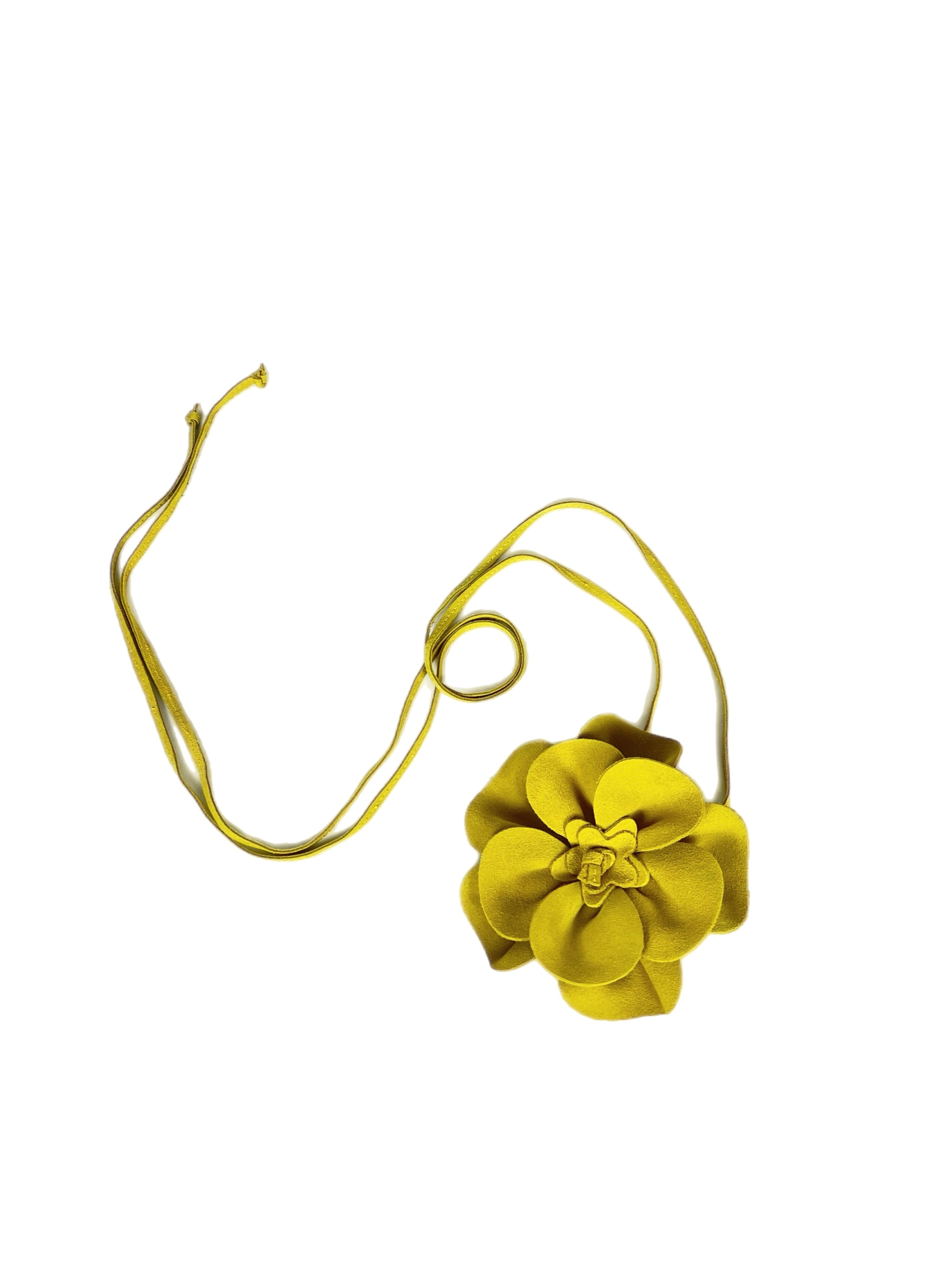 Matié cintura camoscio peonia giallo