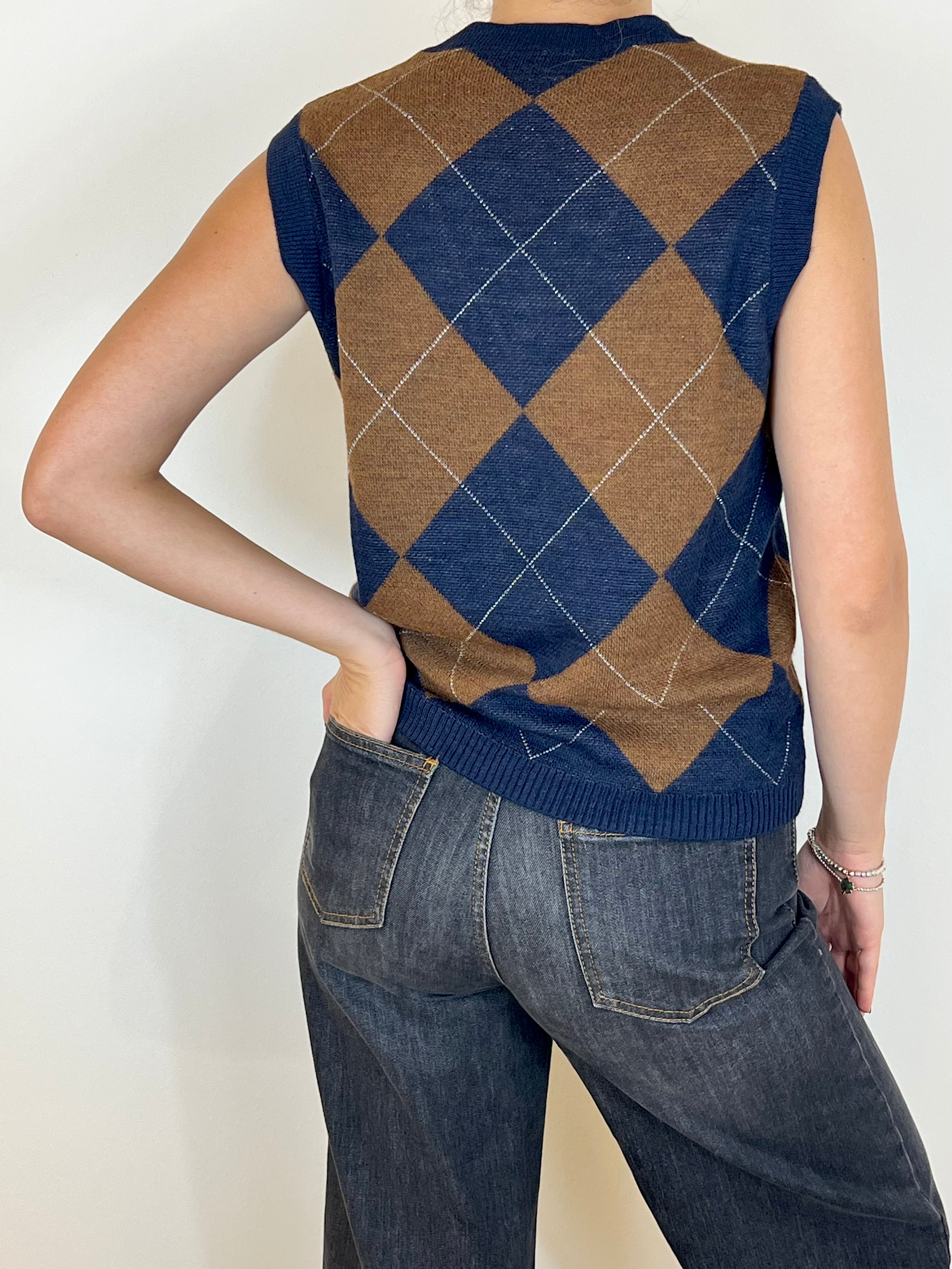 Reverse gilet ikaria blu