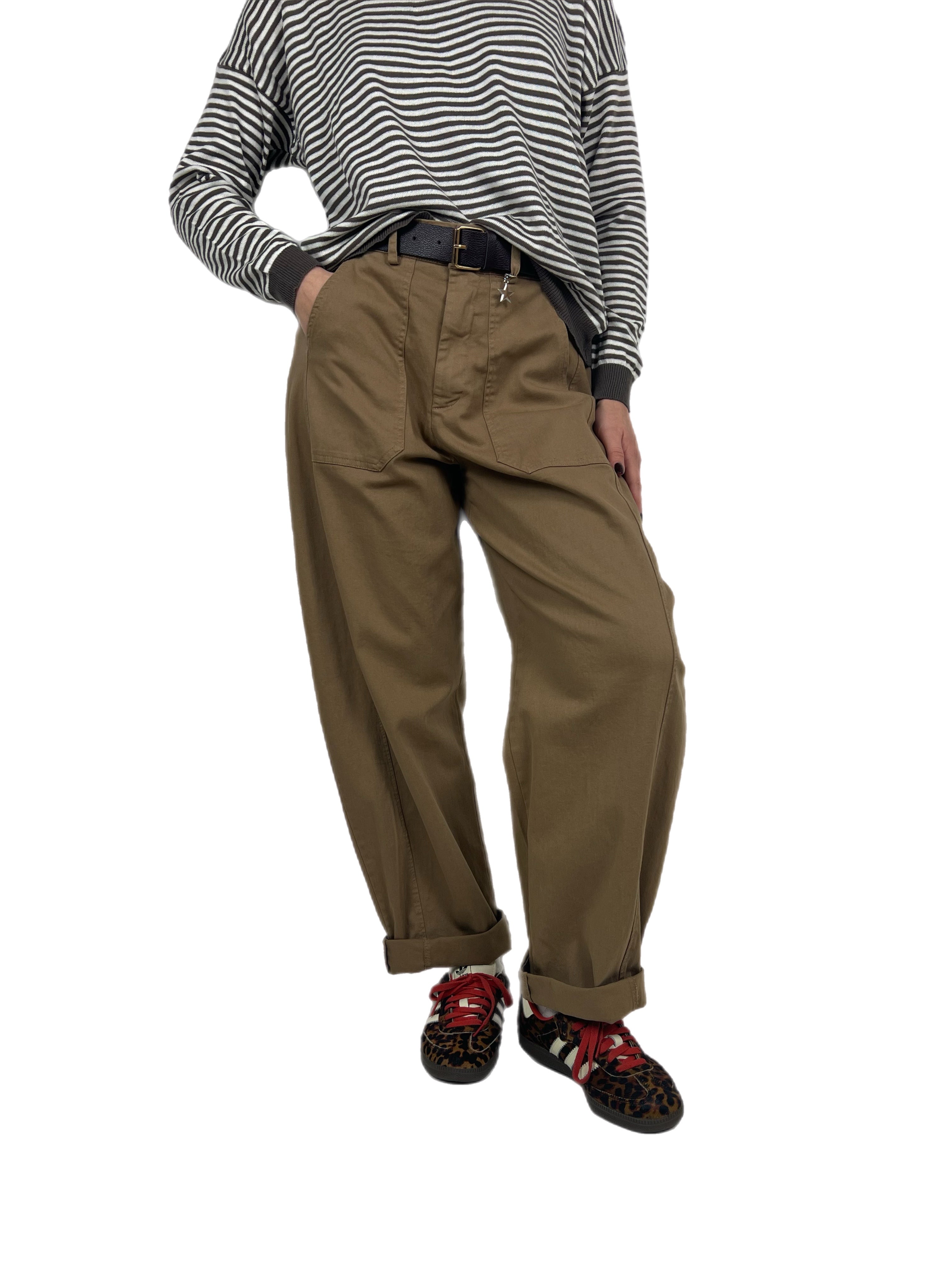 Susy Mix pantalone stellina cammello