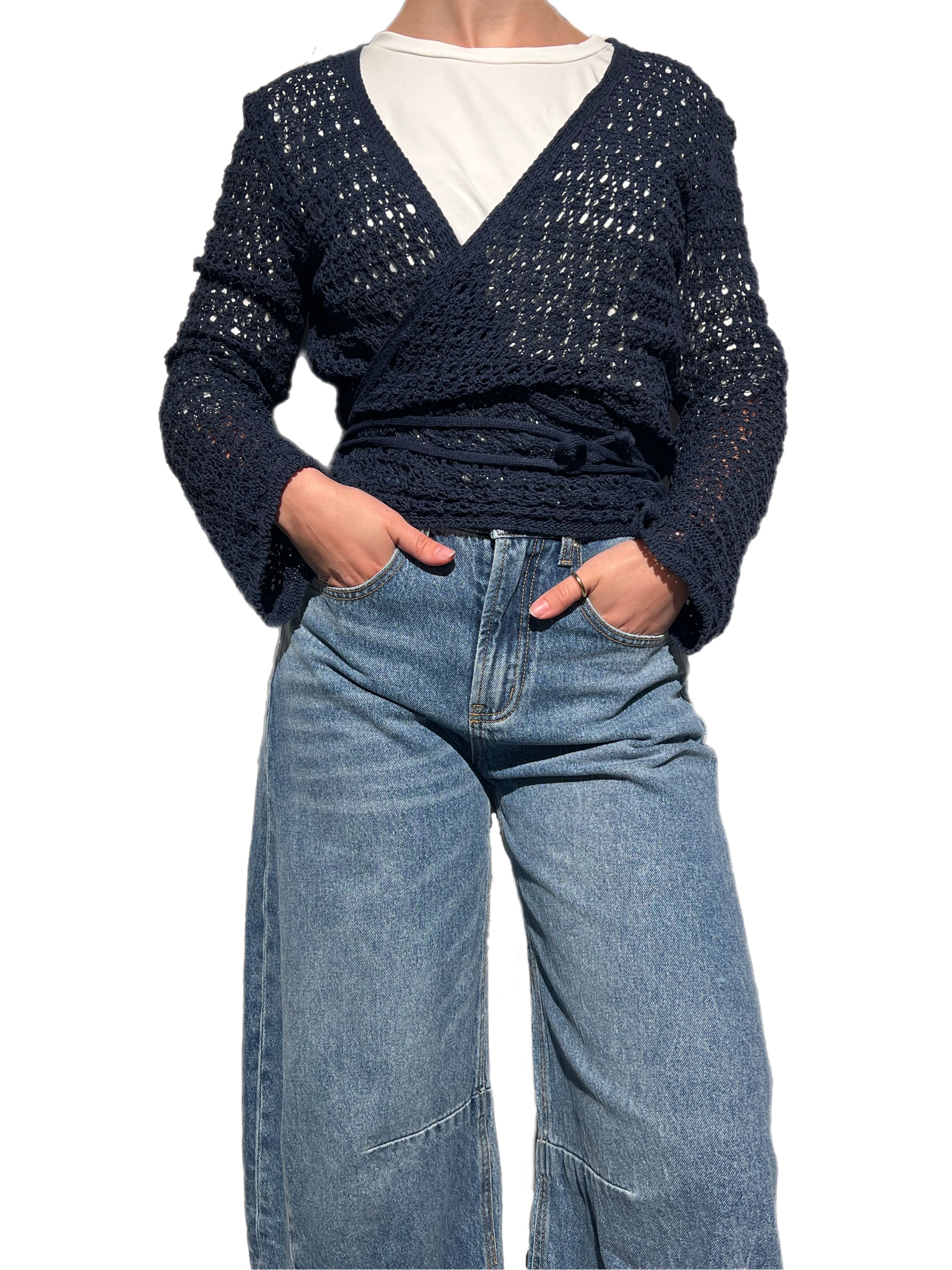 Matié cardigan emerald blu