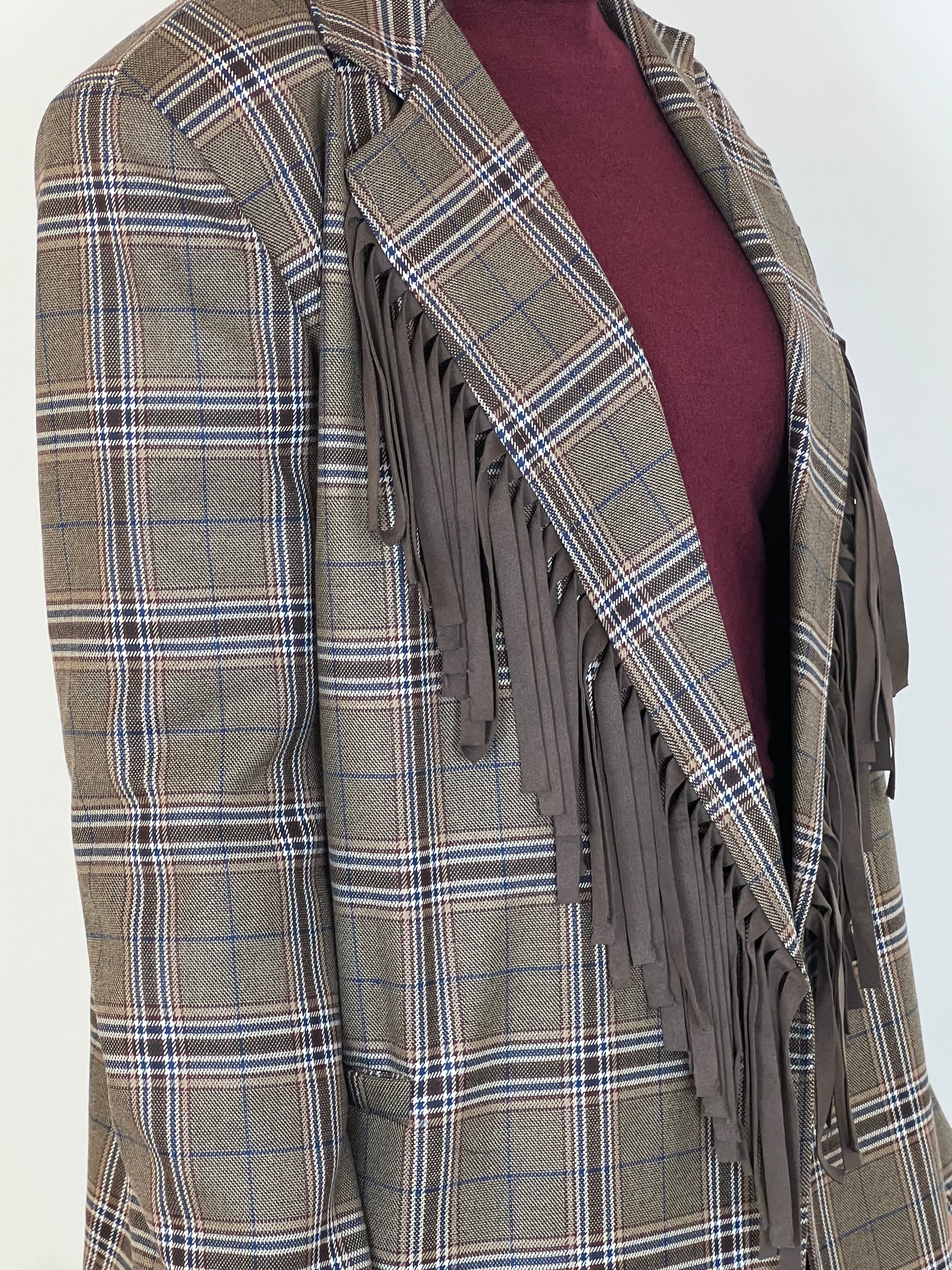 Matié giacca frange quadro