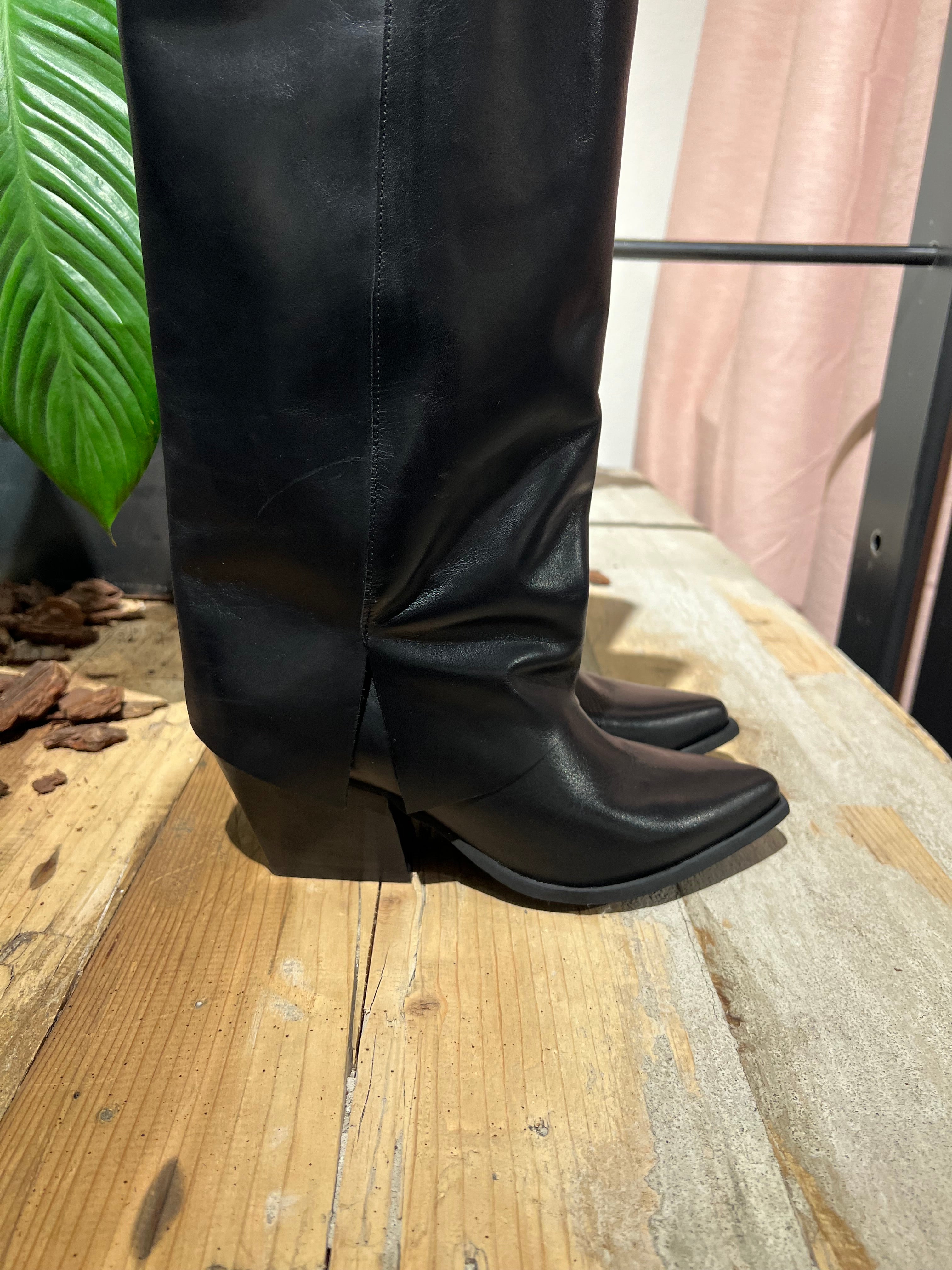 Texani pelle gambale alto