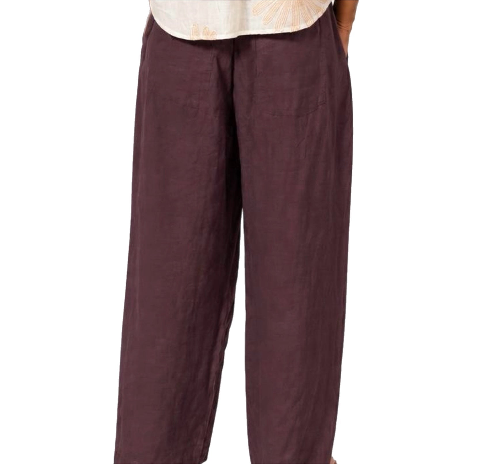 Matié pantalone flora prugna