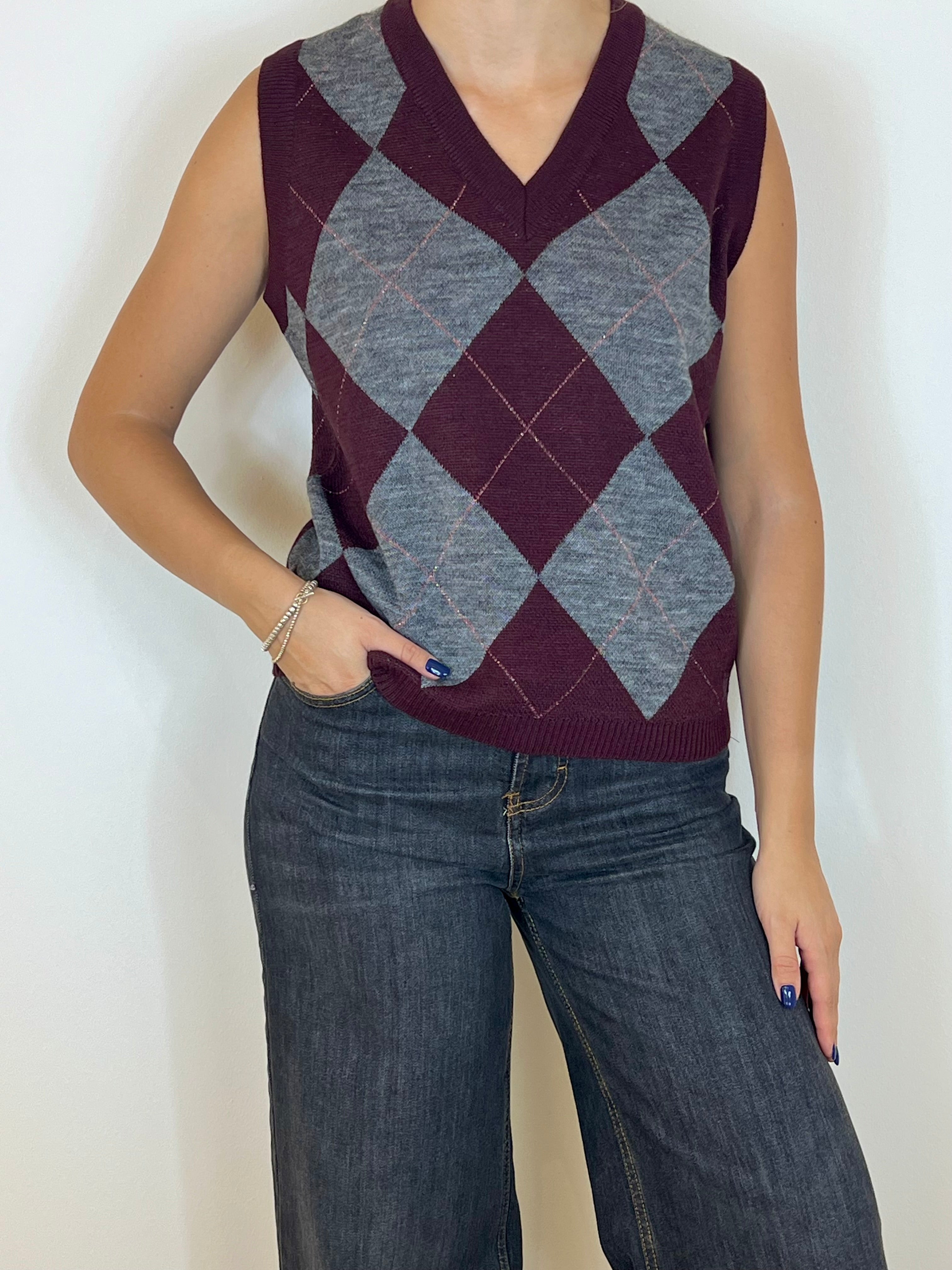 Reverse gilet Ikaria Bordeaux