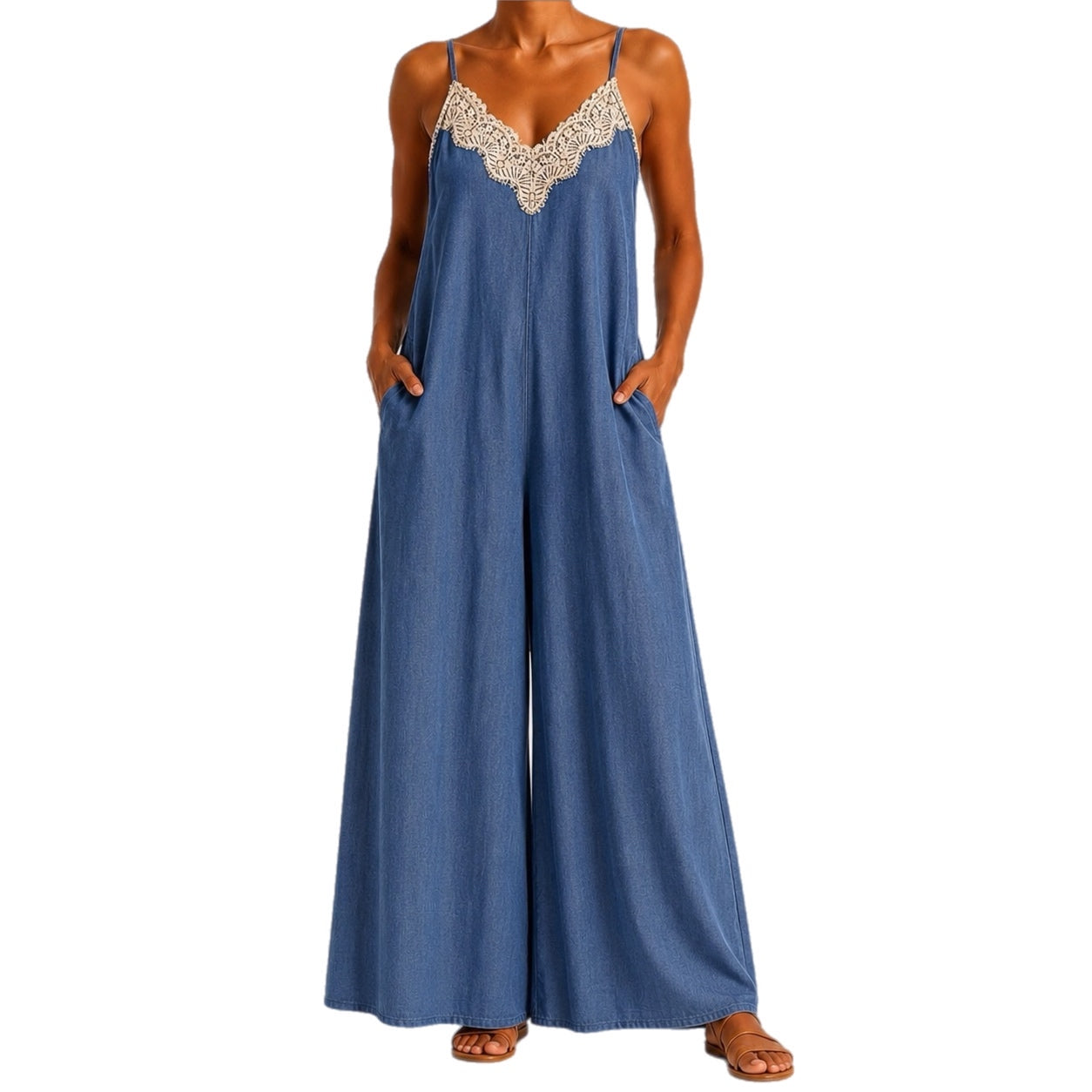 Matié tuta jeans Lola blu