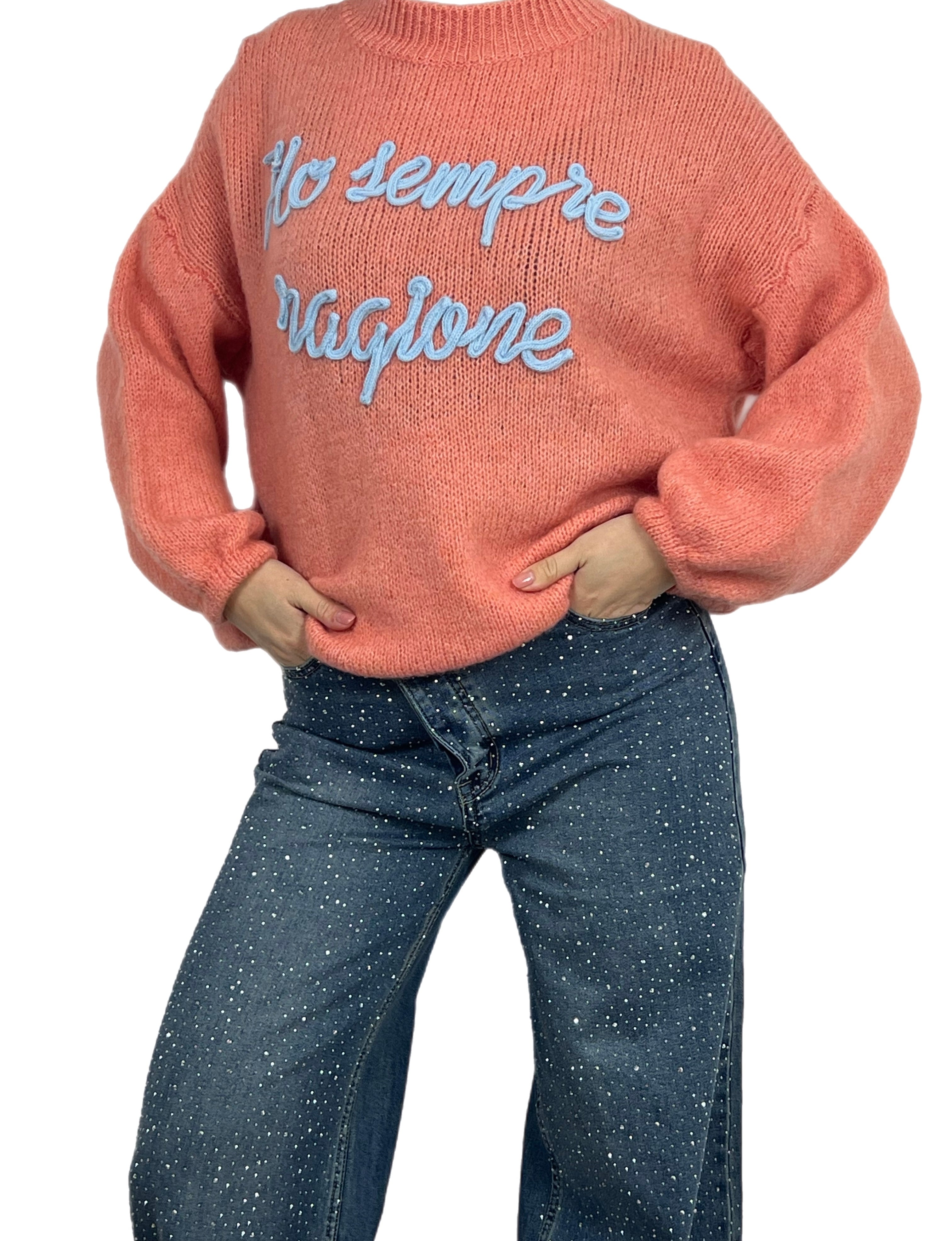 Matié maglia lucy salmone