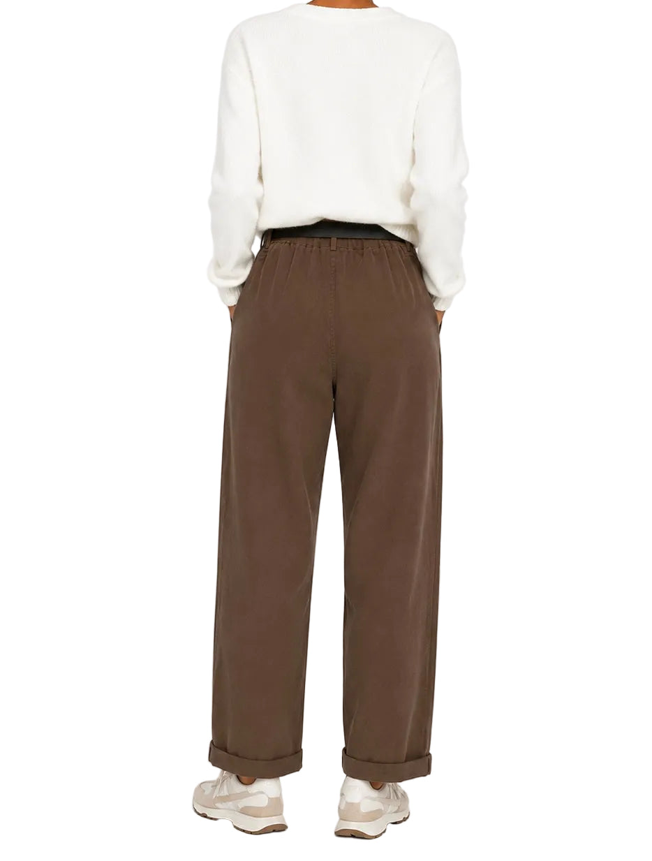 Susy mix pantalone stellina tabacco