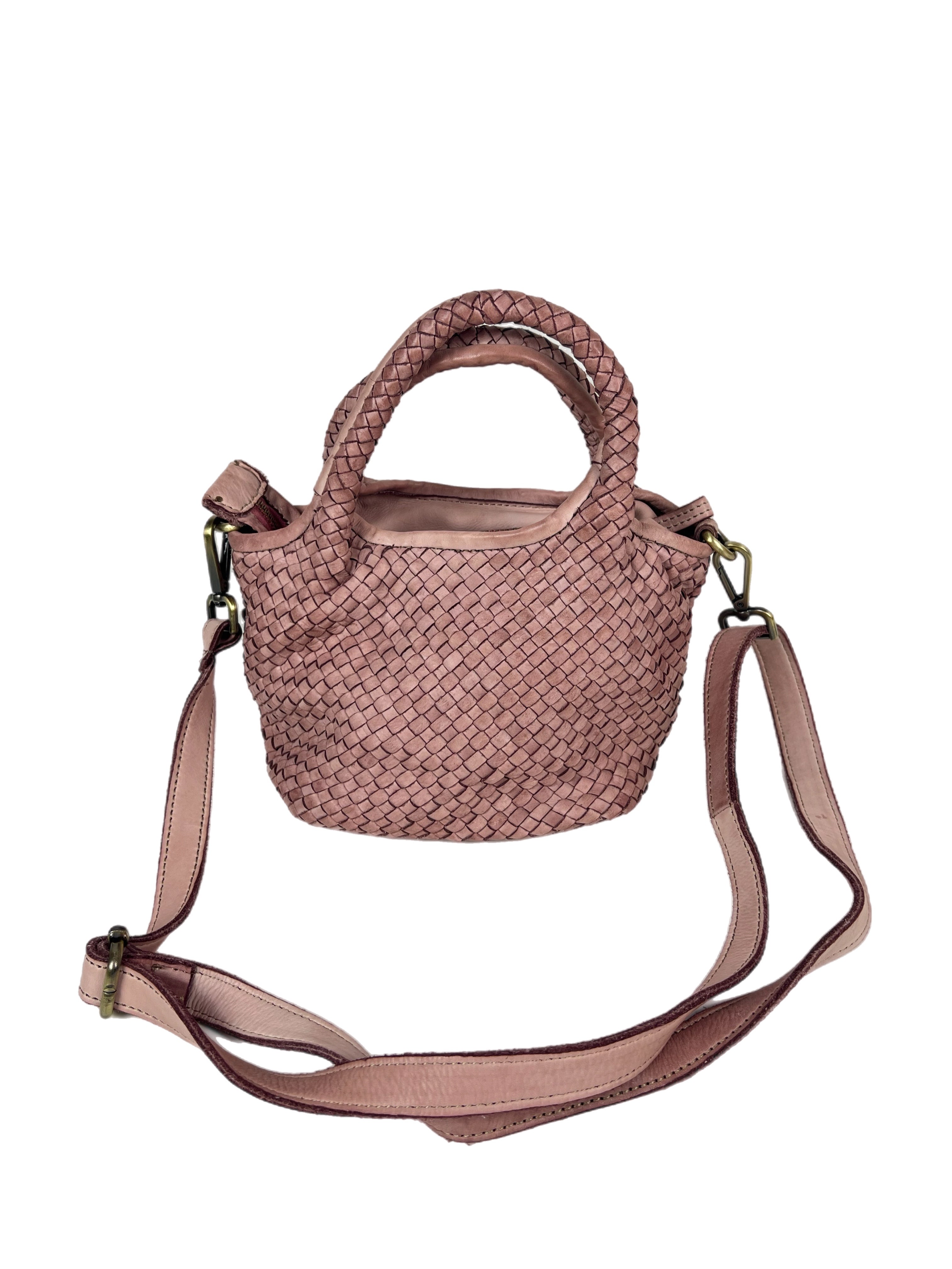 Matié borsa pelle vigo rosa