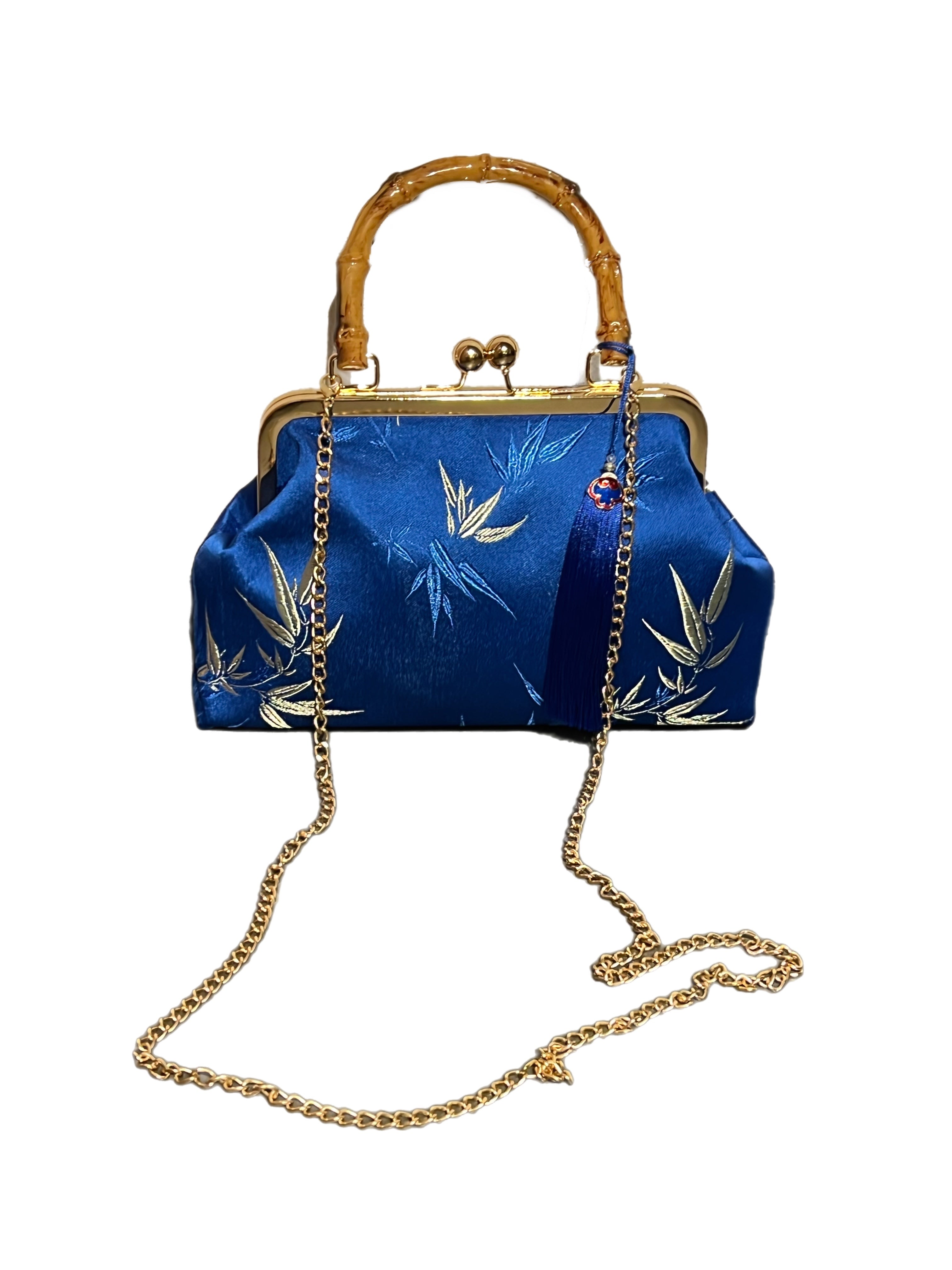 Matié borsa bambù blu