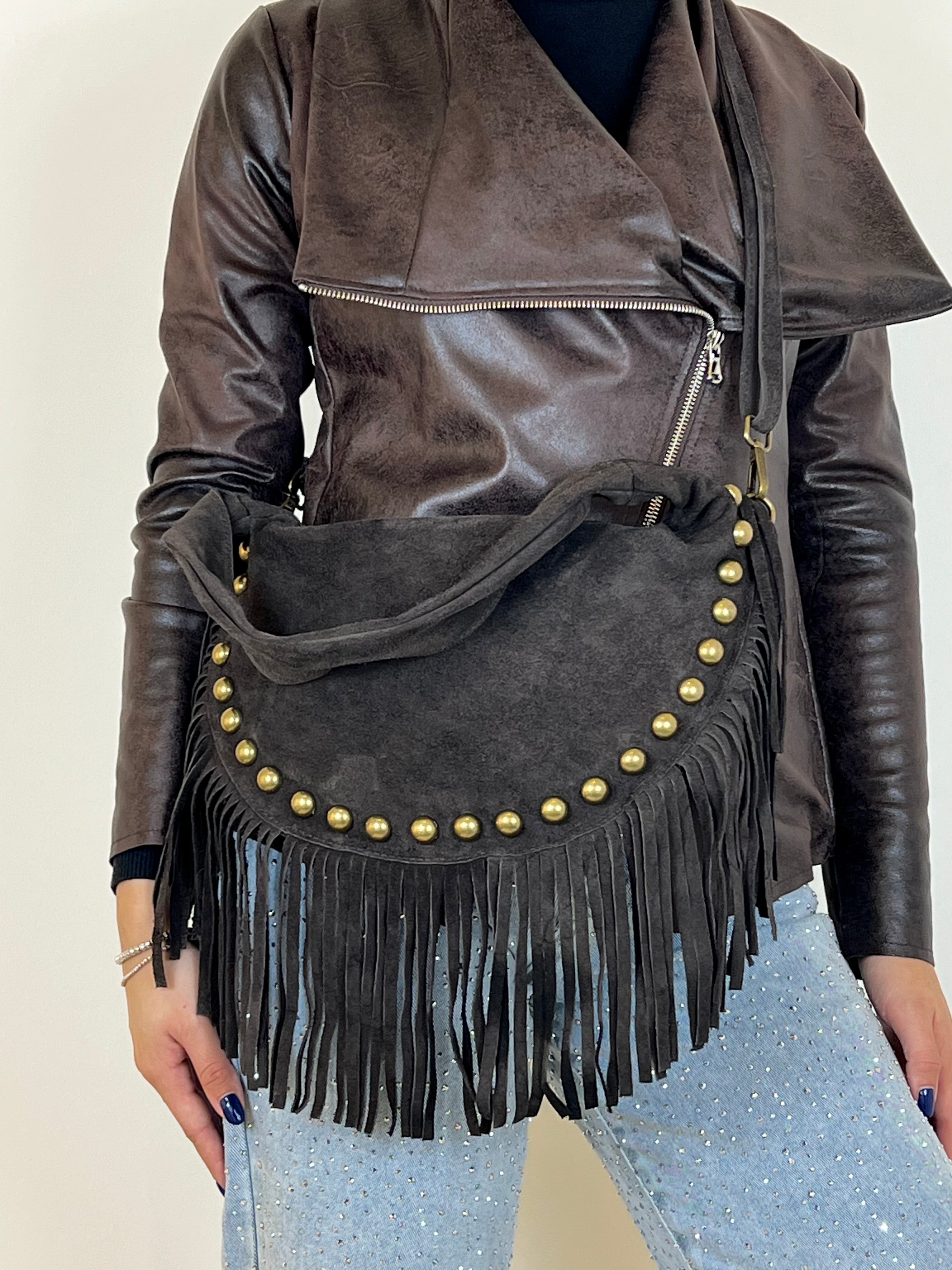 Matié borsa luna camoscio