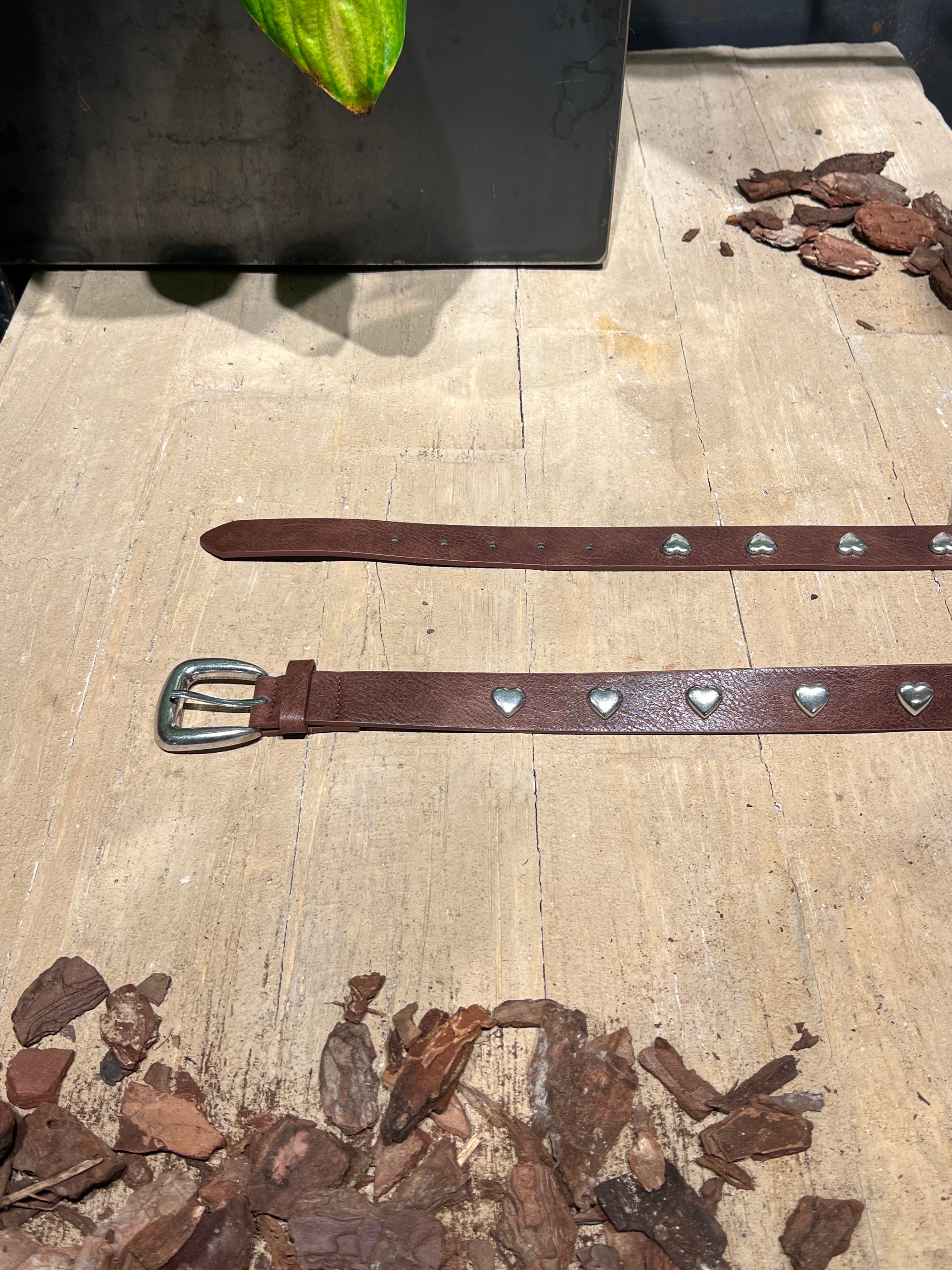 Matié cintura cuoricino cuoio