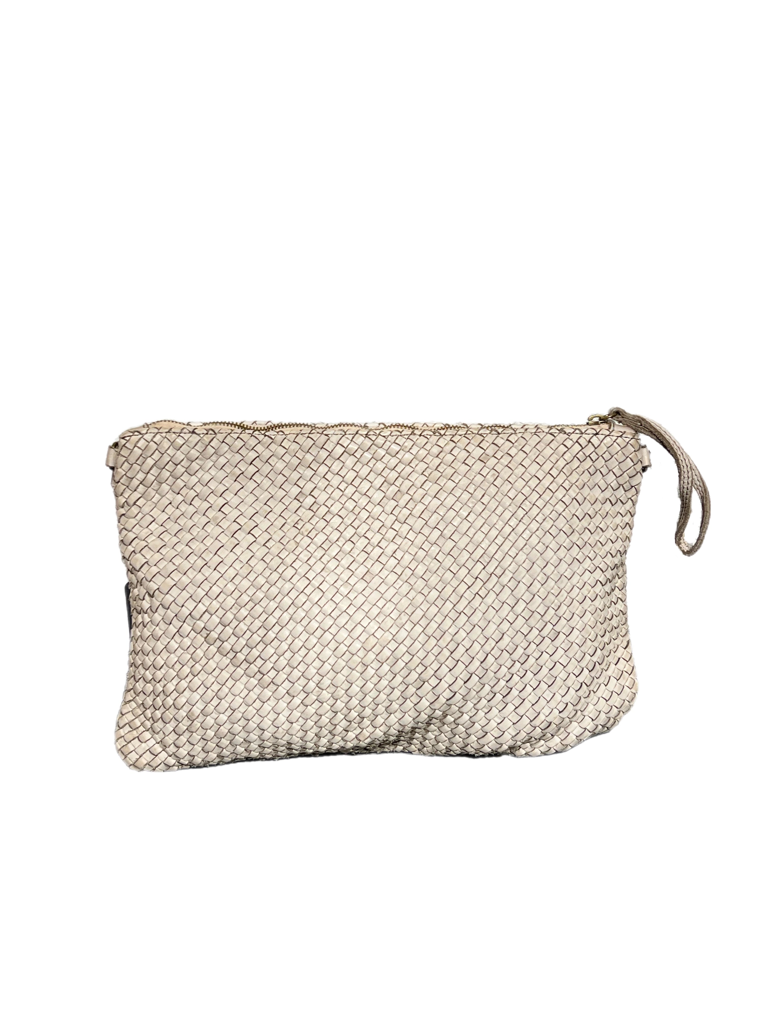 Matié borsa pelle Siviglia latte