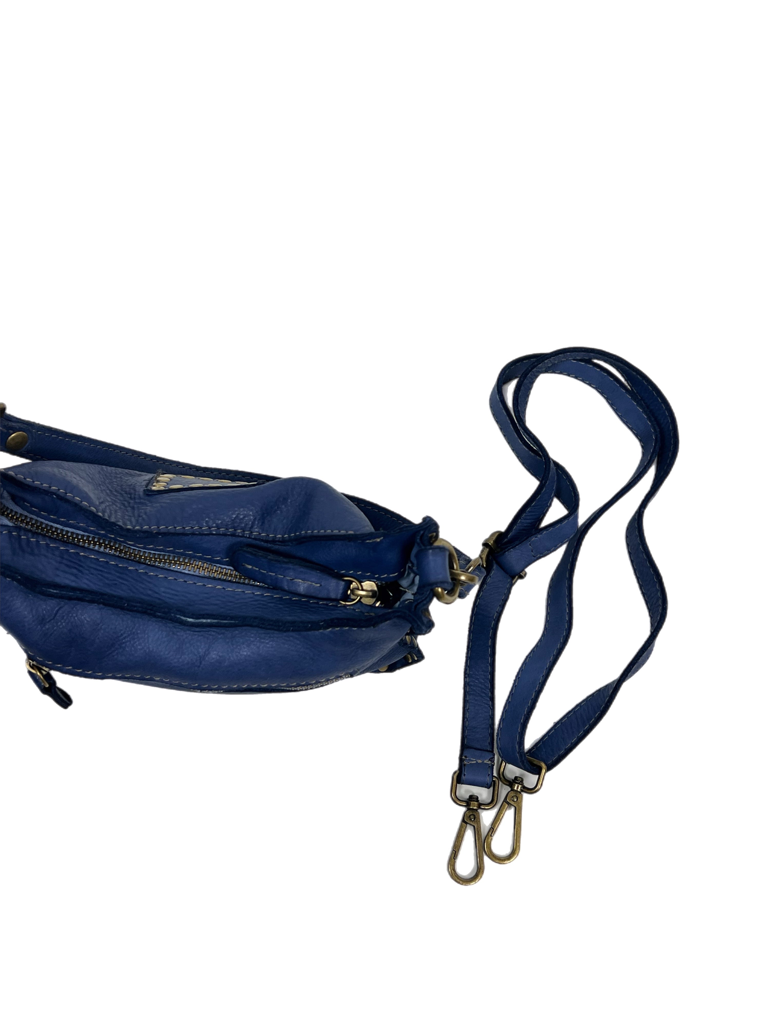 Matié borsa pelle Bilbao blu