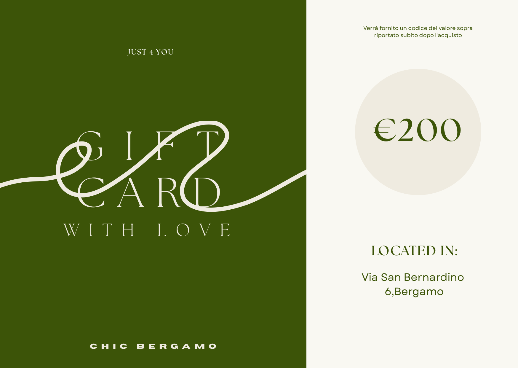 GIFT CARD 200€