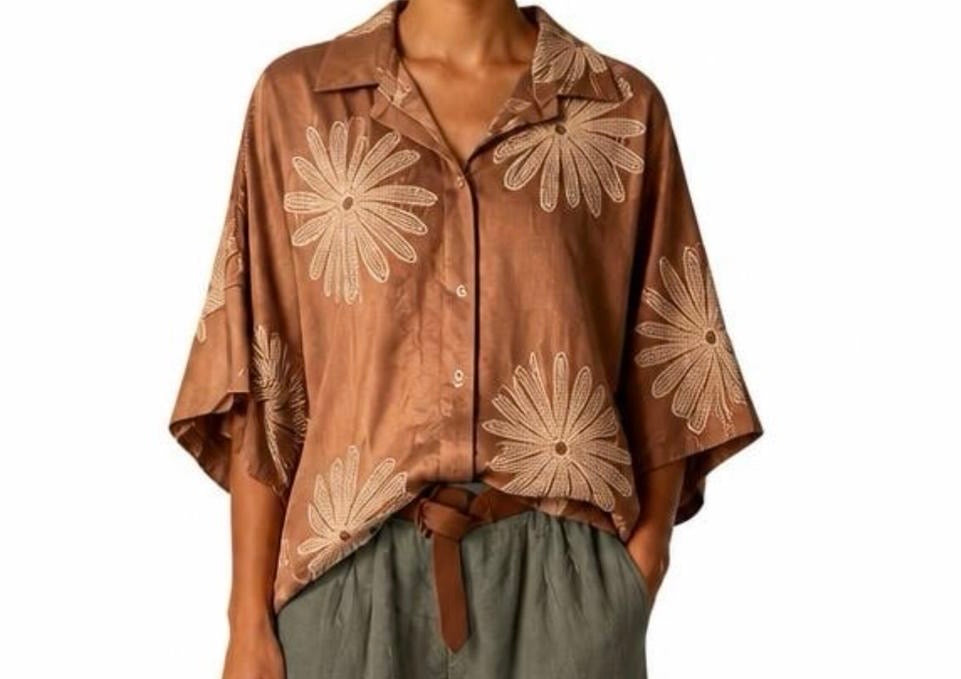 Matié camicia silla tabacco