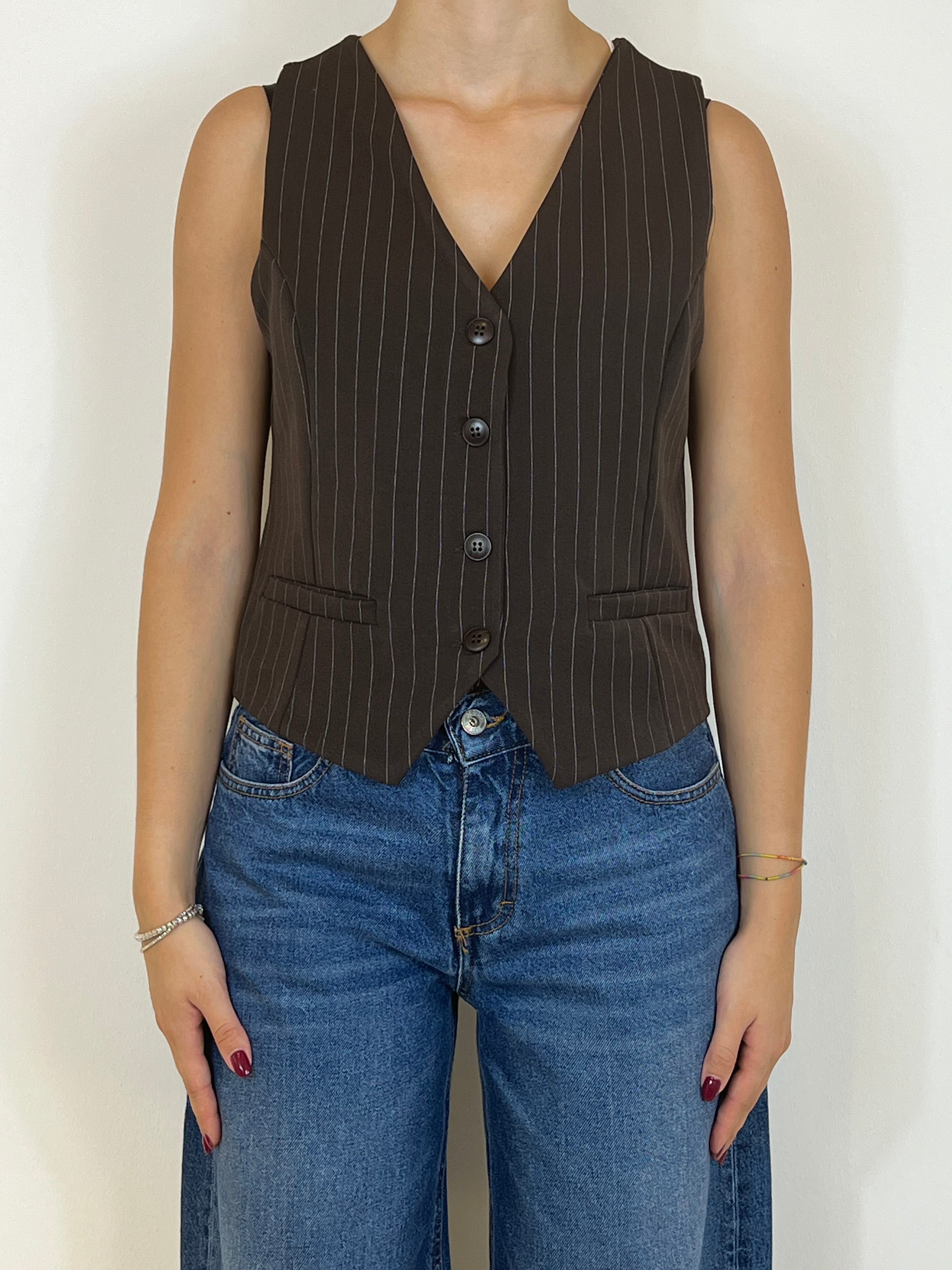 Matié gilet gessato