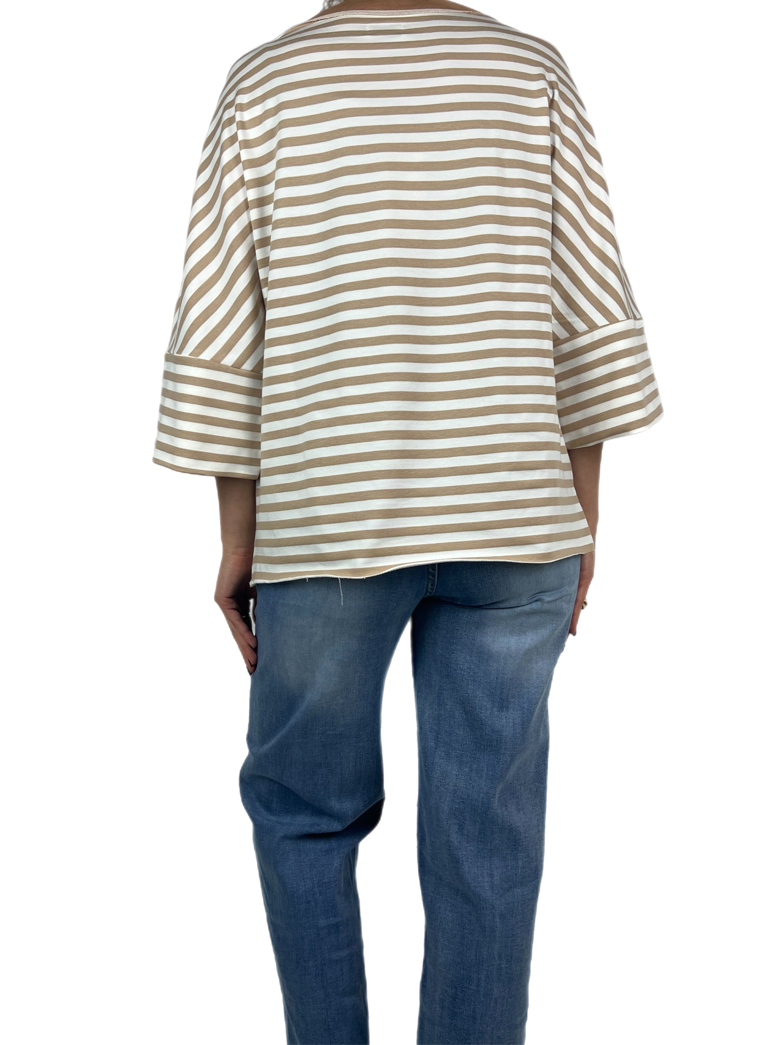 Matié maglia zebra sabbia