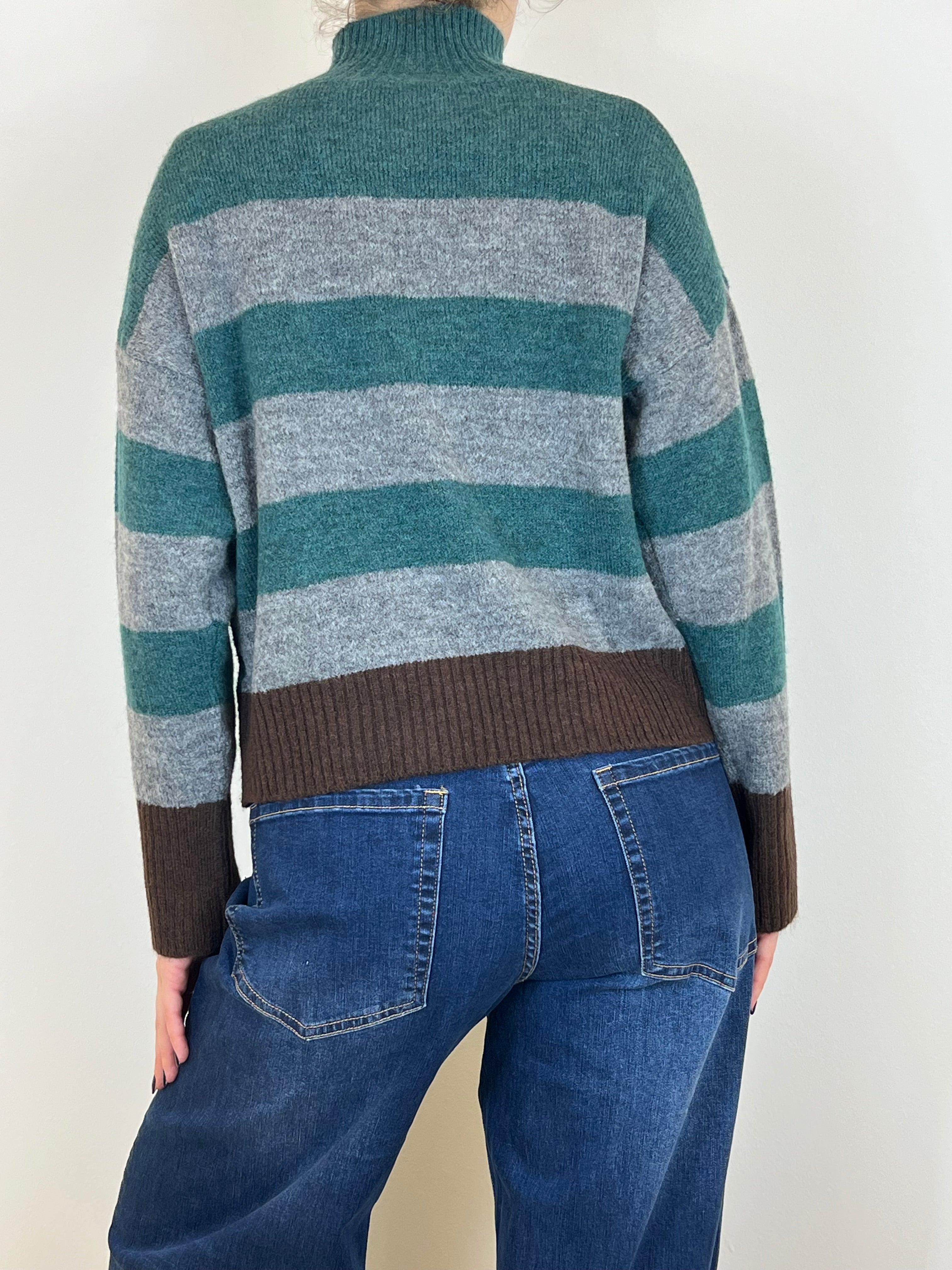 Matié maglia micol verde/grigio