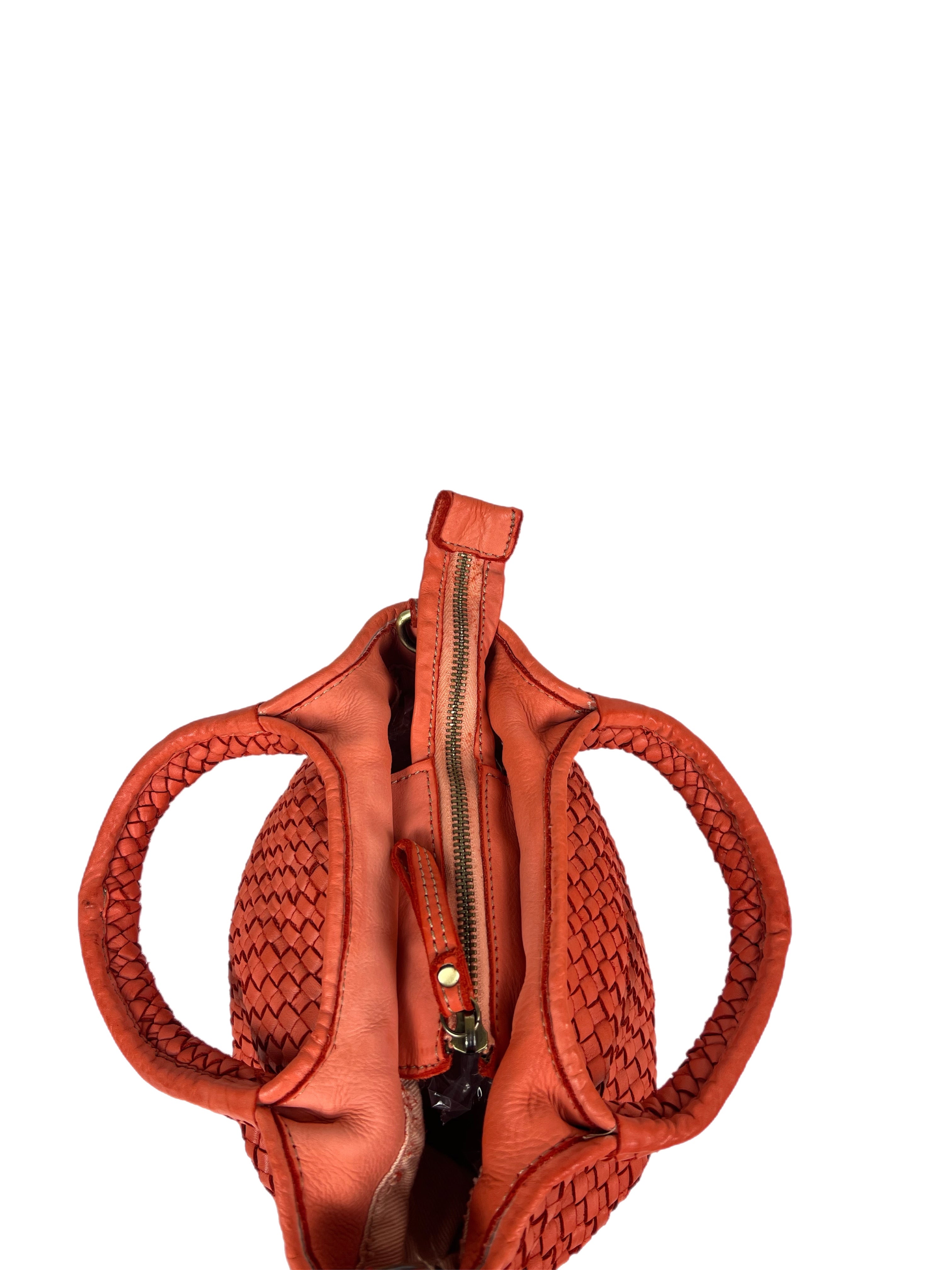 Matié borsa pelle vigo arancio