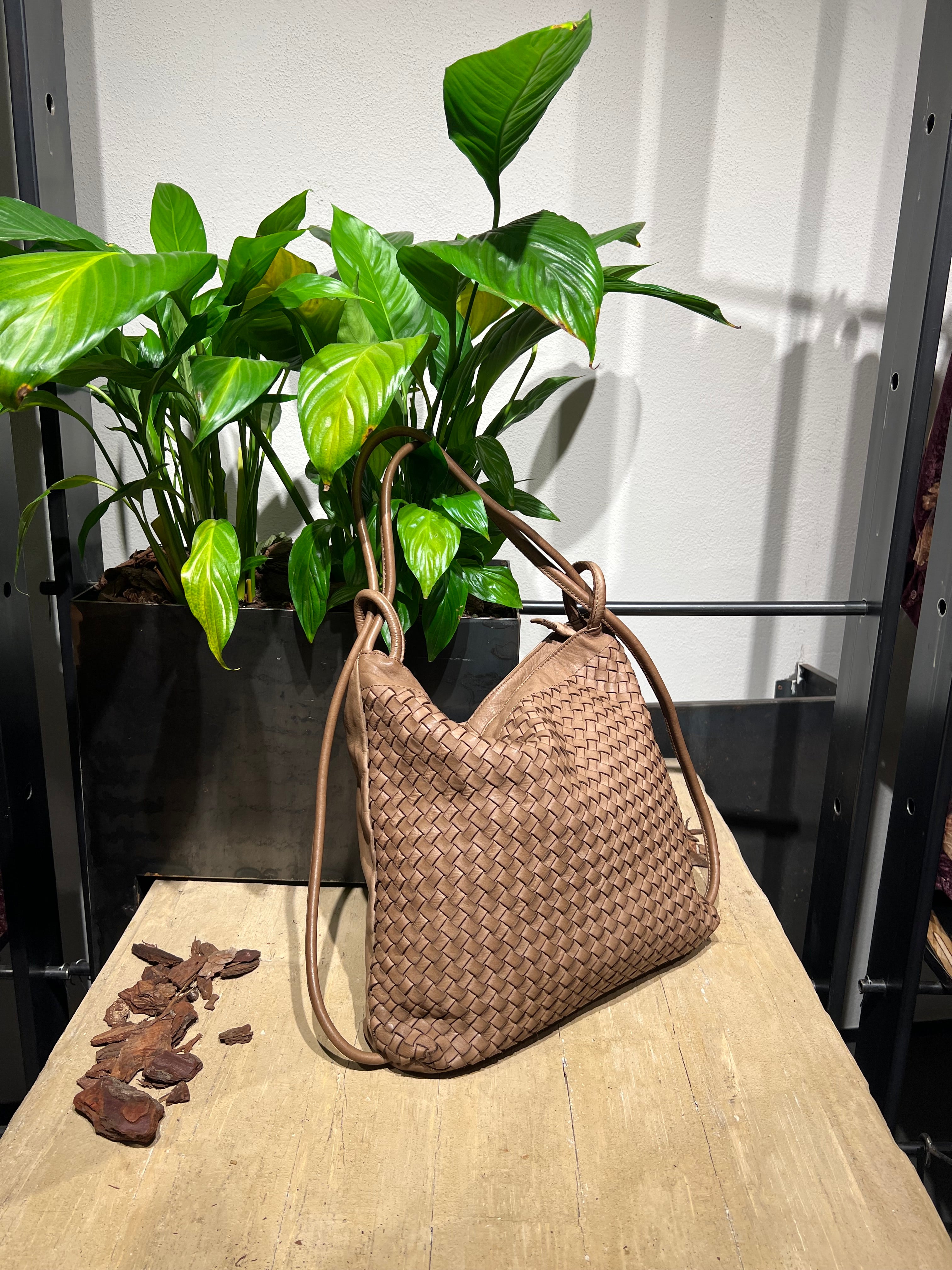 Matié zaino/borsa pelle tressy