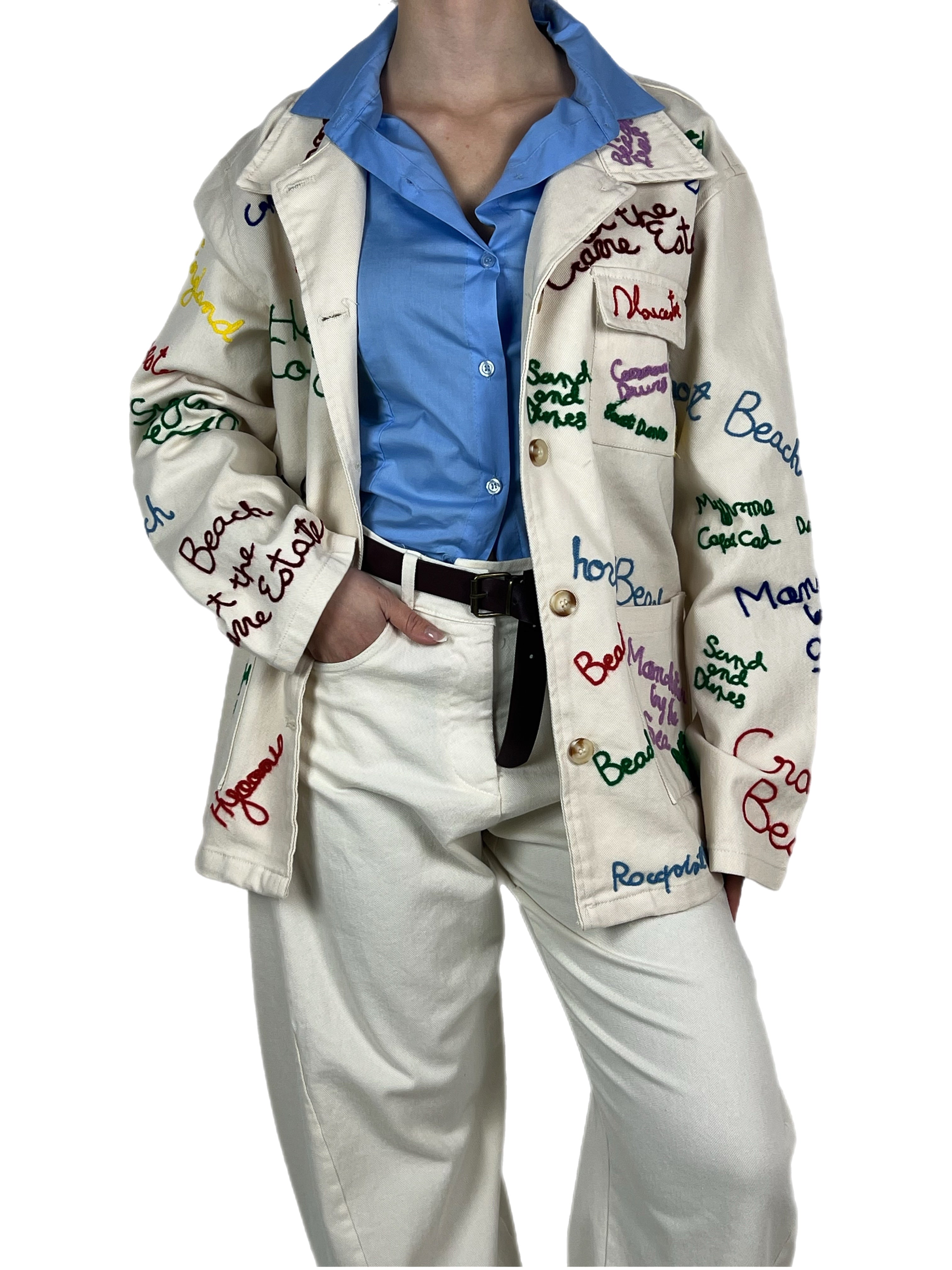 Matié giacca stelitzia panna