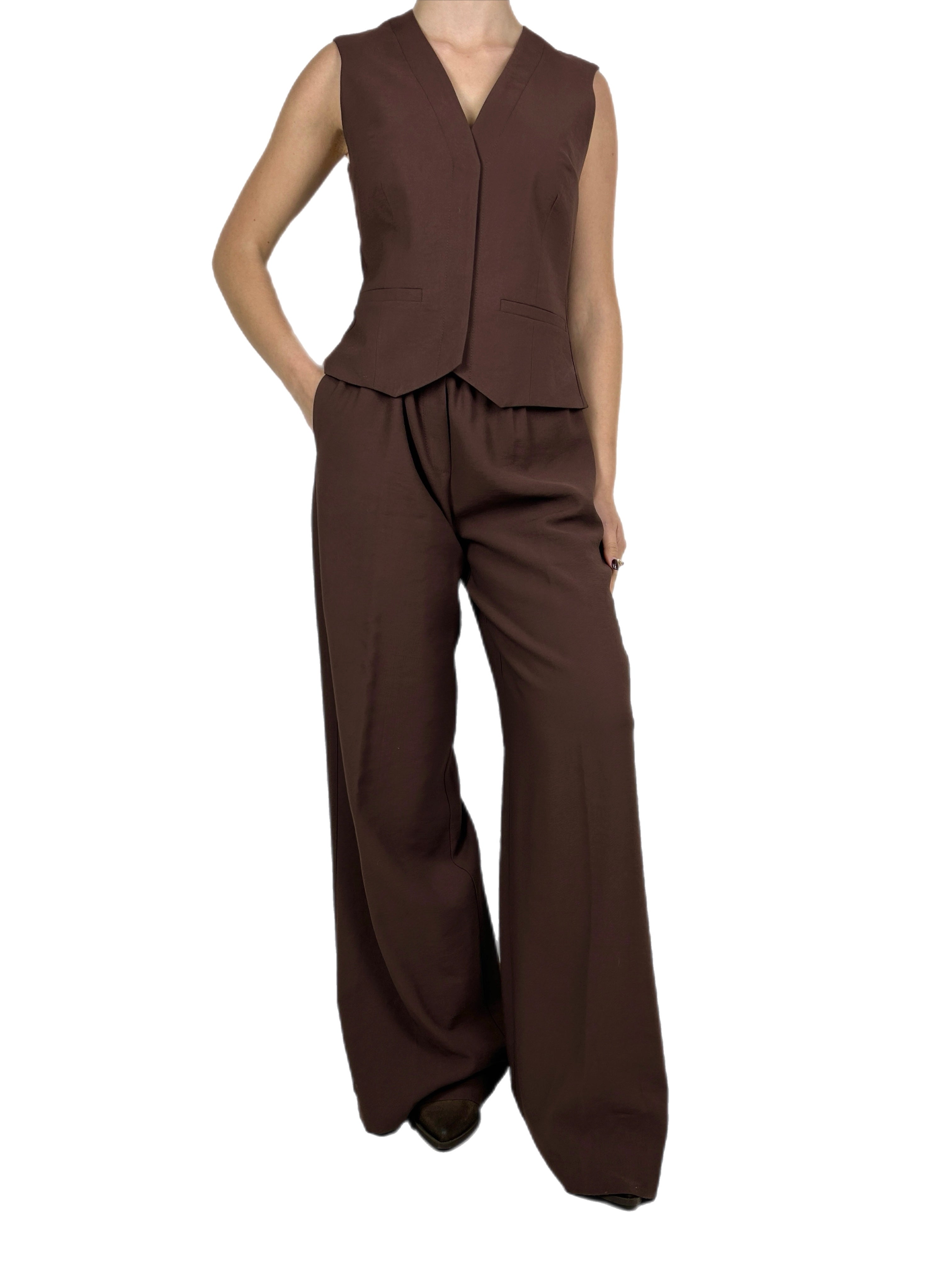 Matié completo verbana gilet + pantalone ciocco