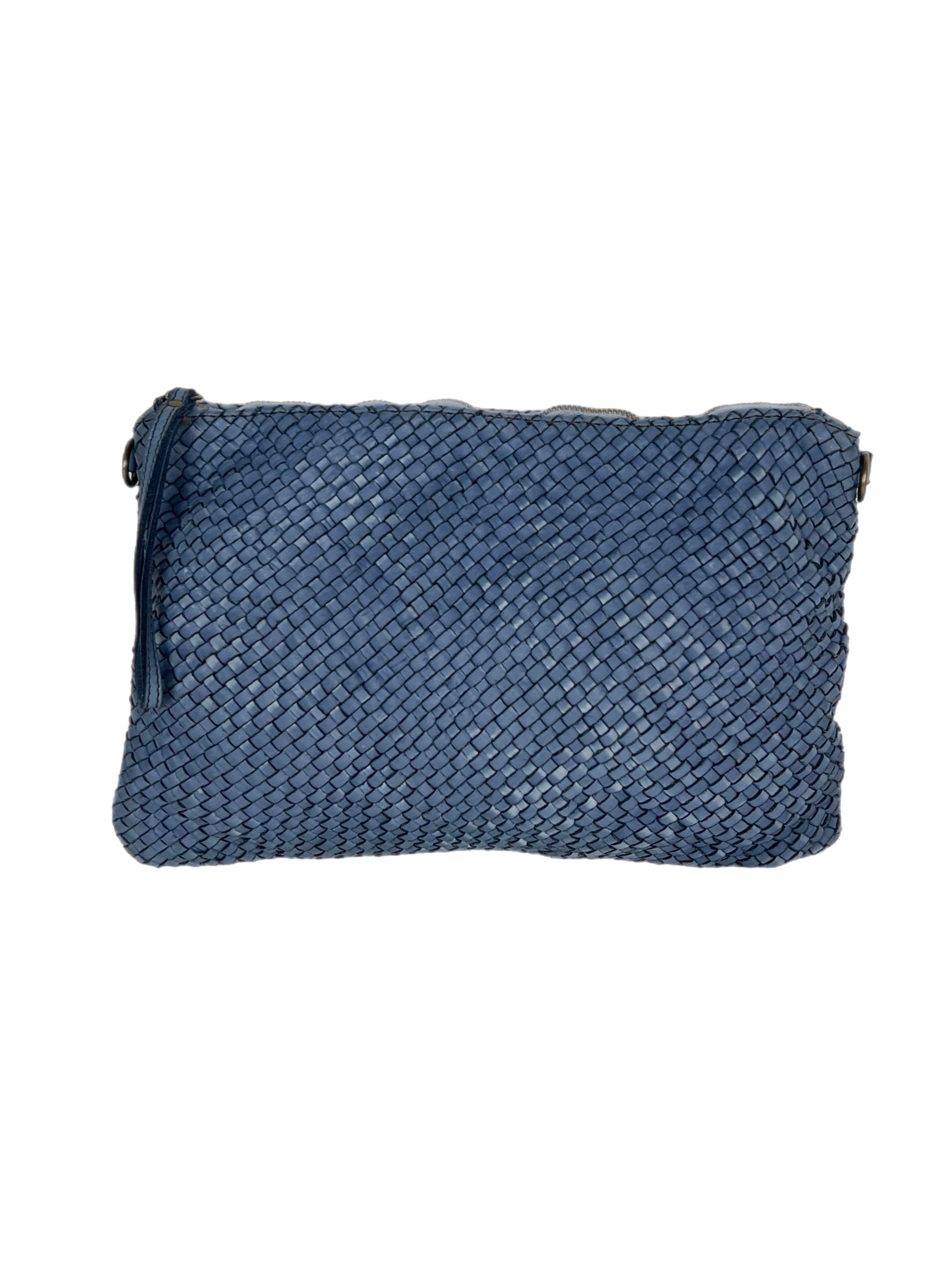 Matié borsa pelle Siviglia azzurro