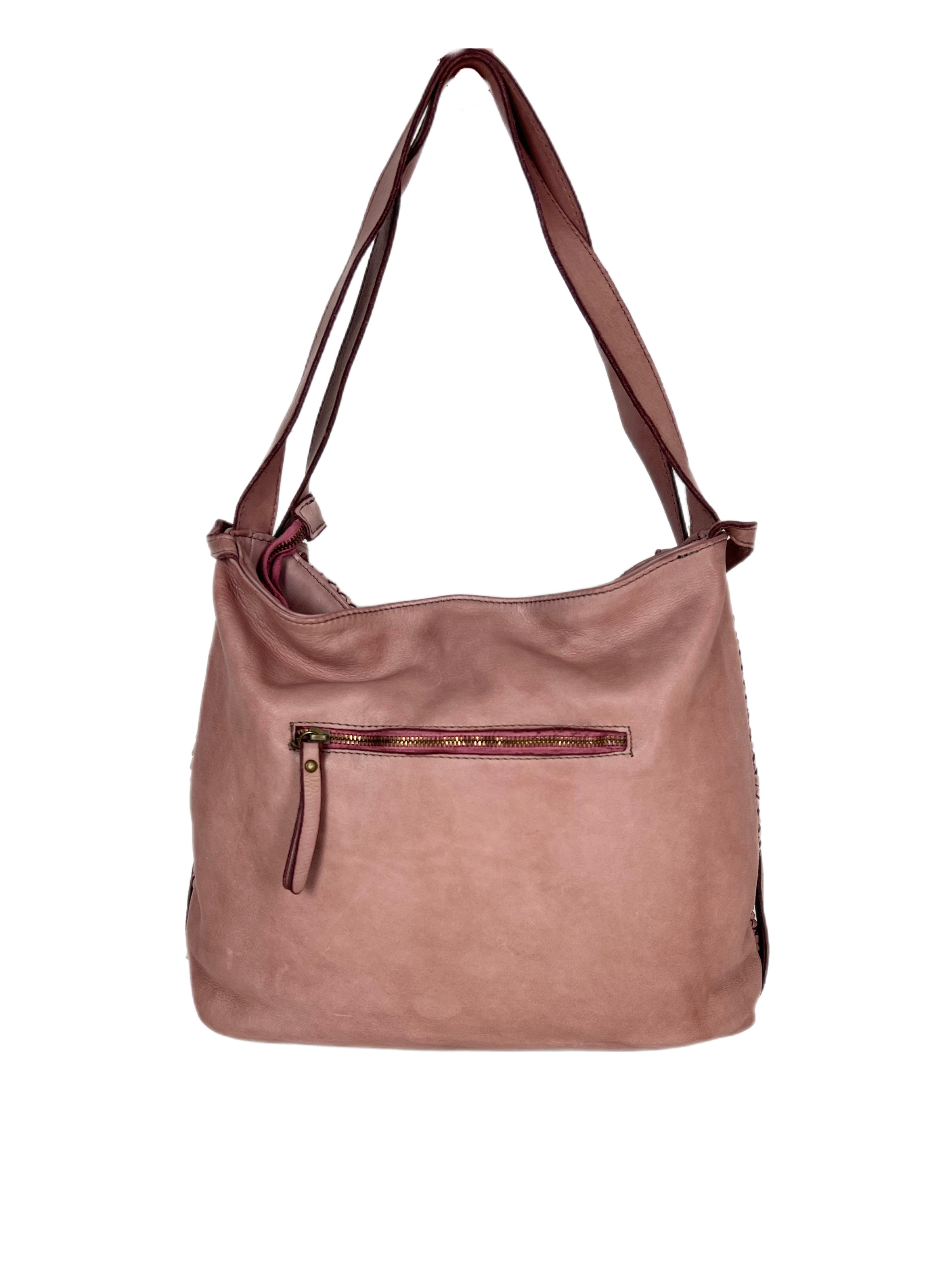 Matié borsa pelle Benidorm rosa