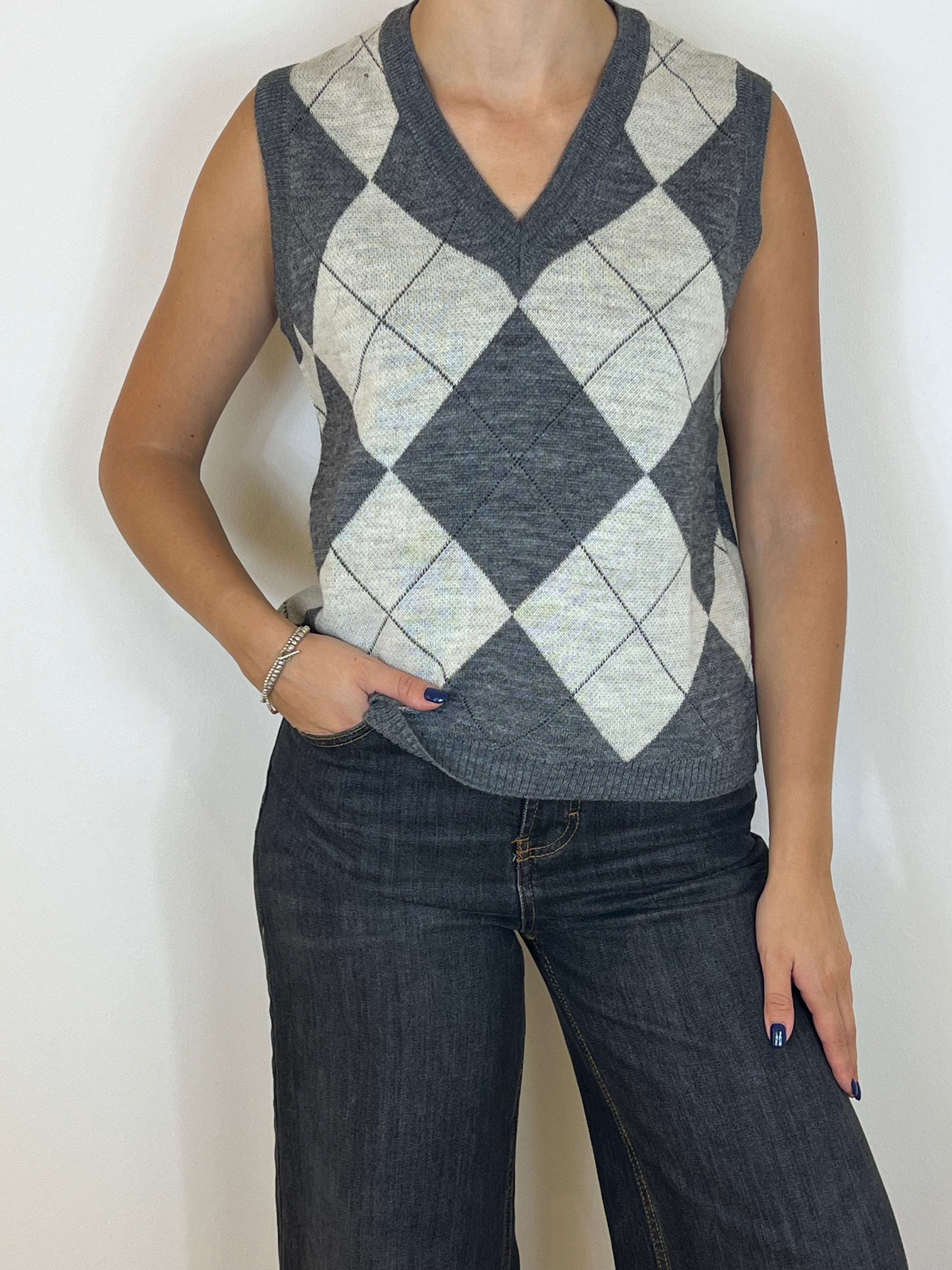 Reverse gilet Ikaria grigio