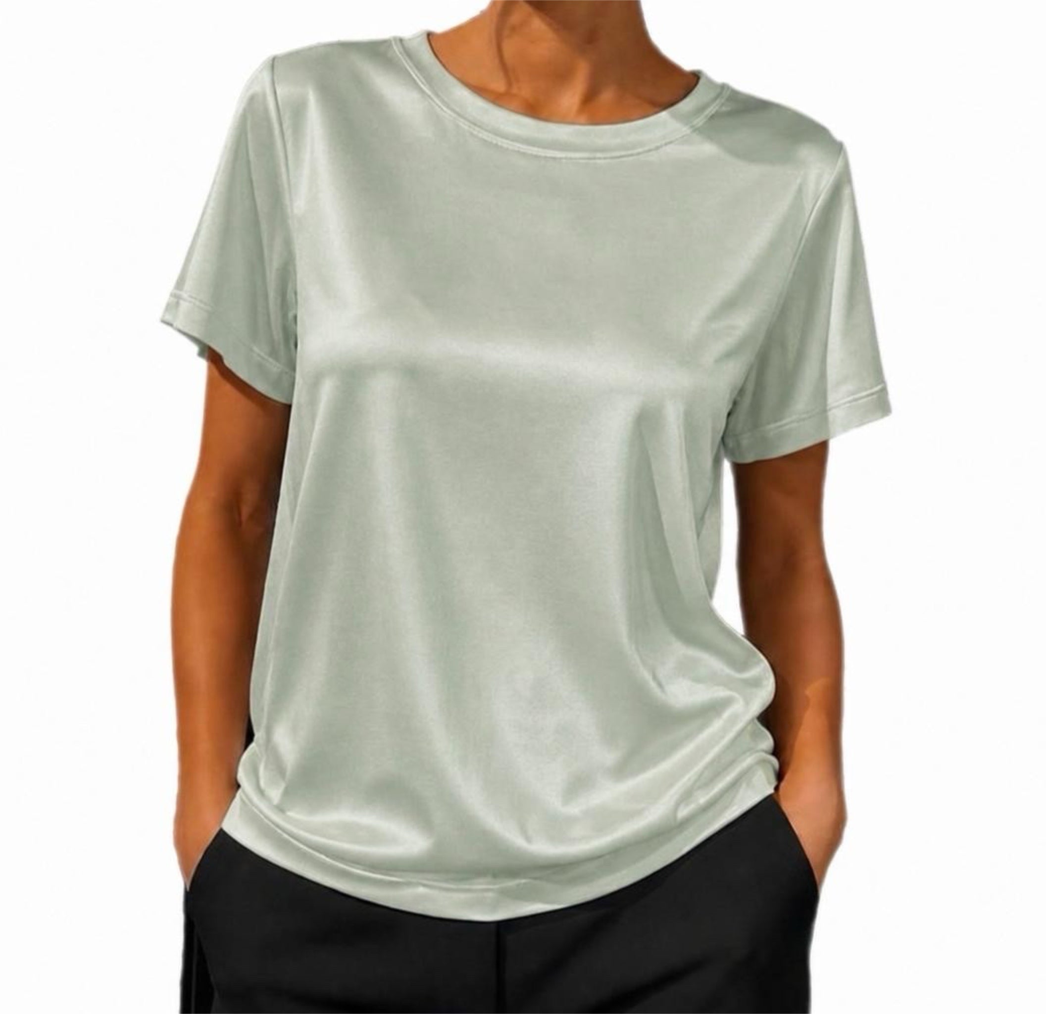 Matié t-shirt tulipano verde acqua