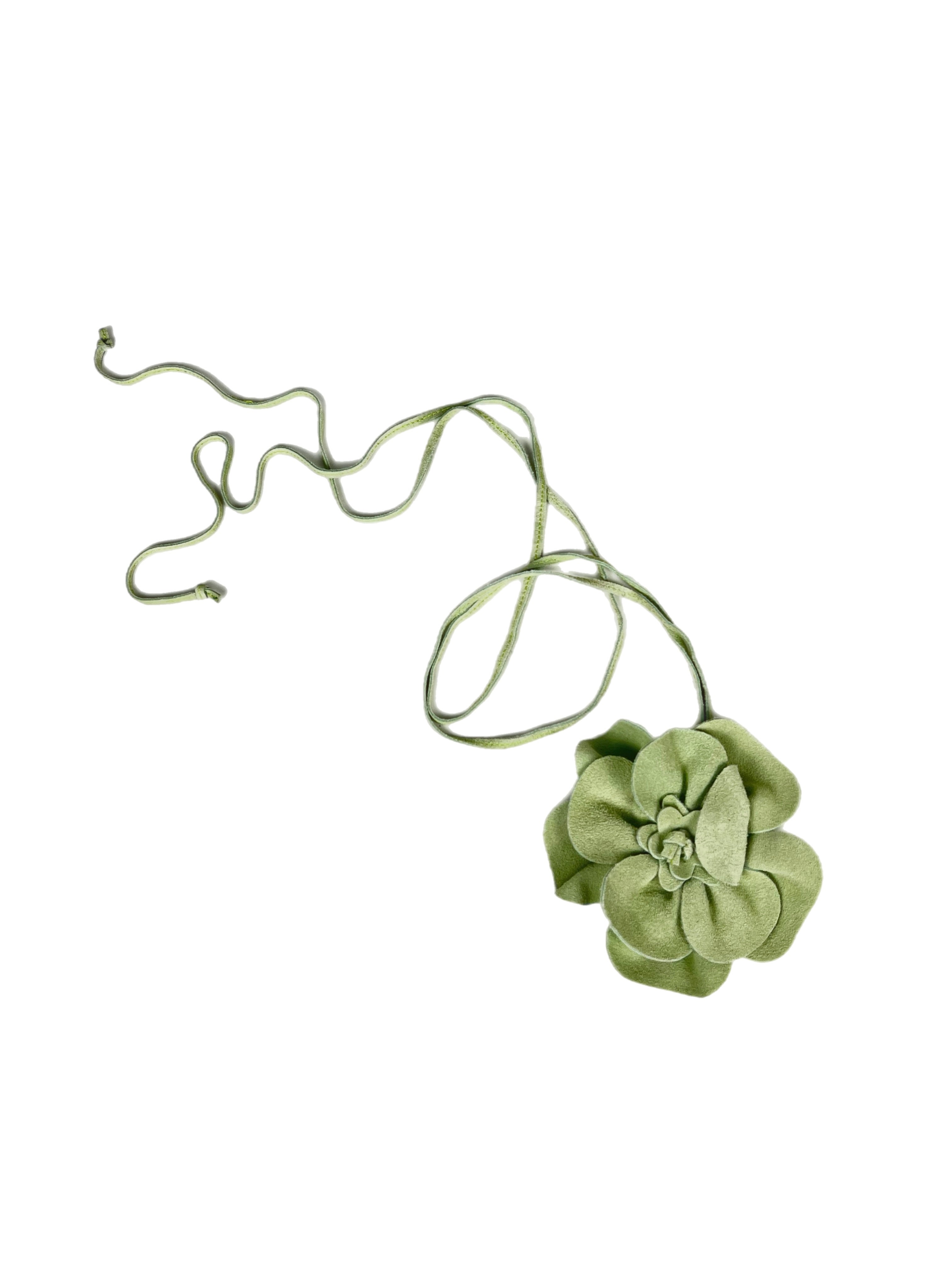 Matié cintura camoscio peonia verde