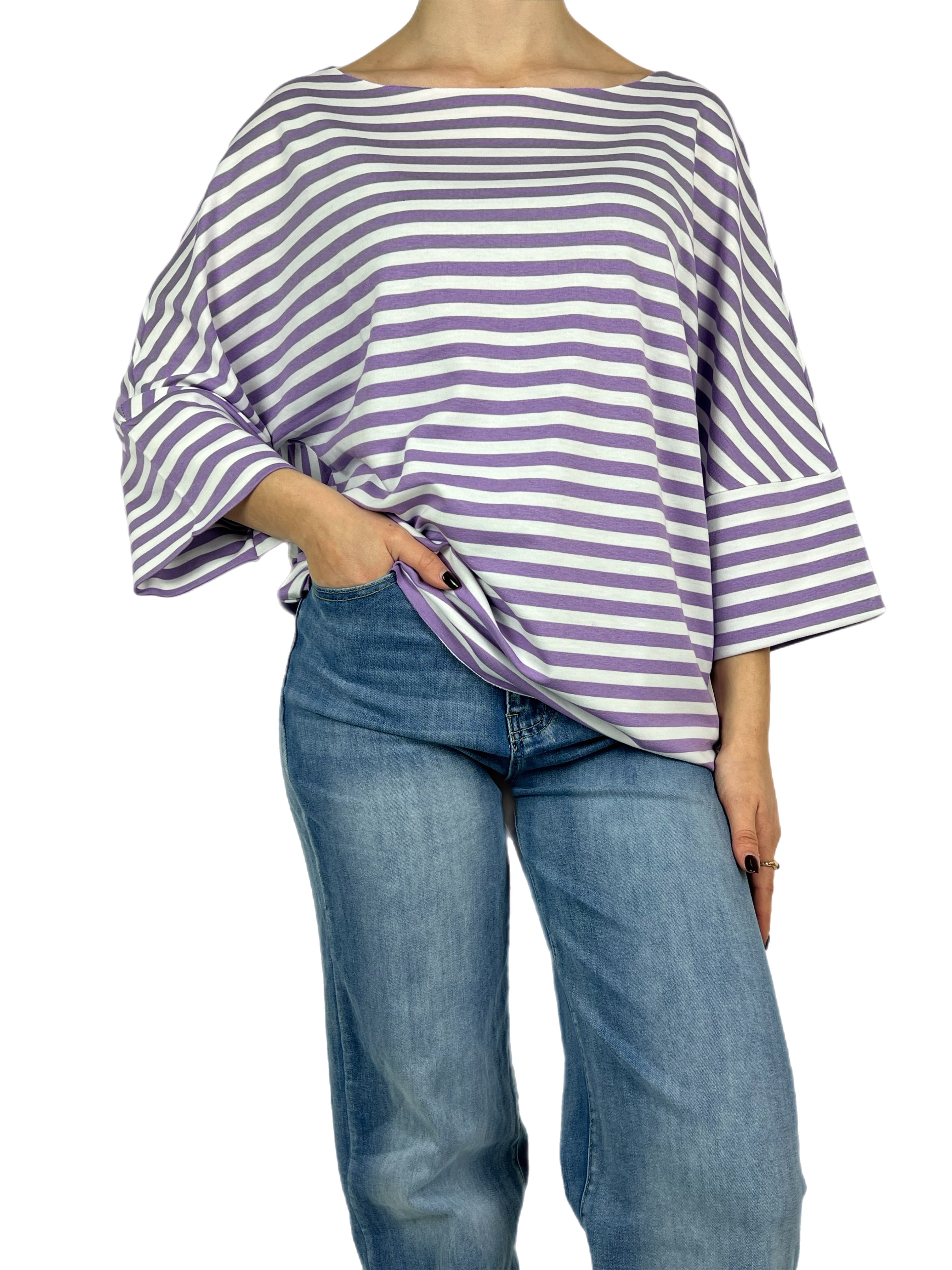 Matié maglia zebra lilla