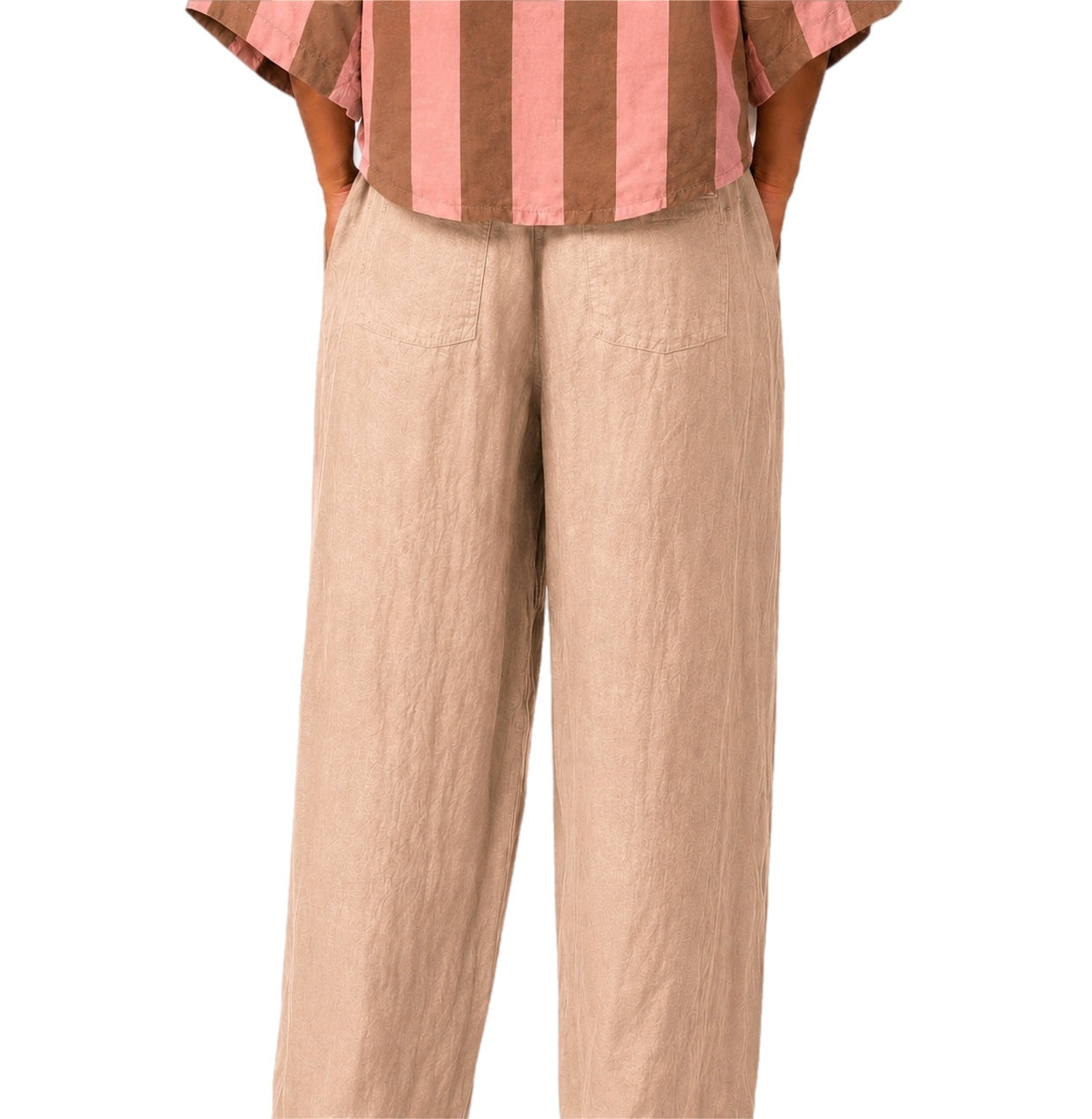 Matié pantalone flora sabbia