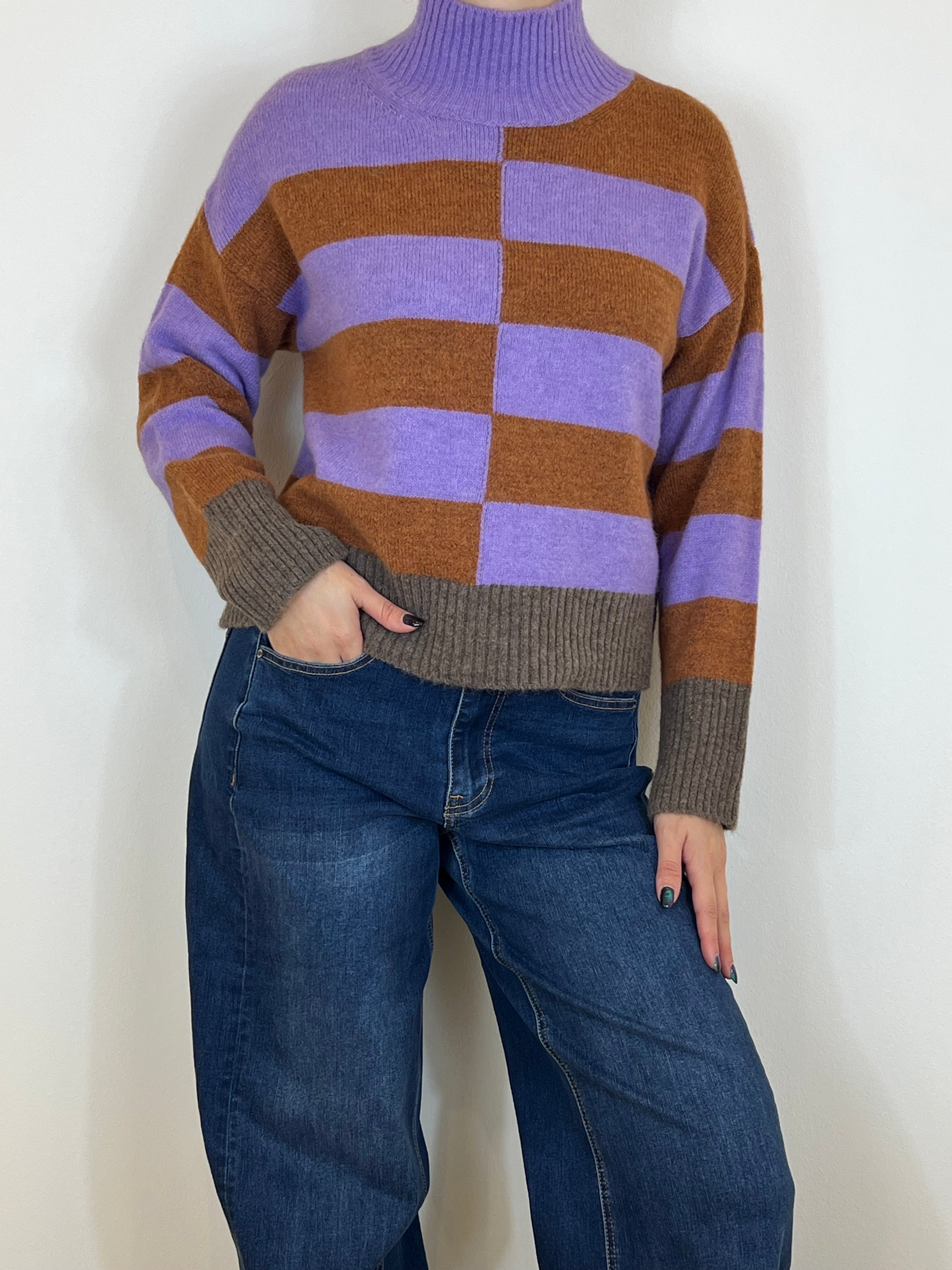 Matié maglia micol lilla/coccio