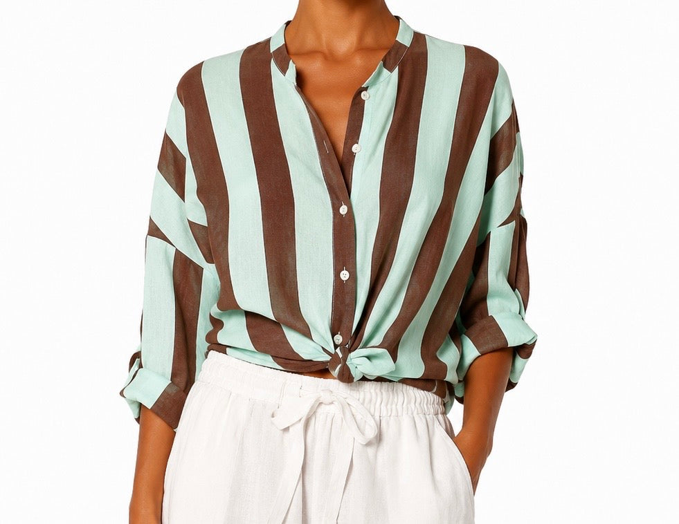 Matié maglia kylie acqua/ciokko