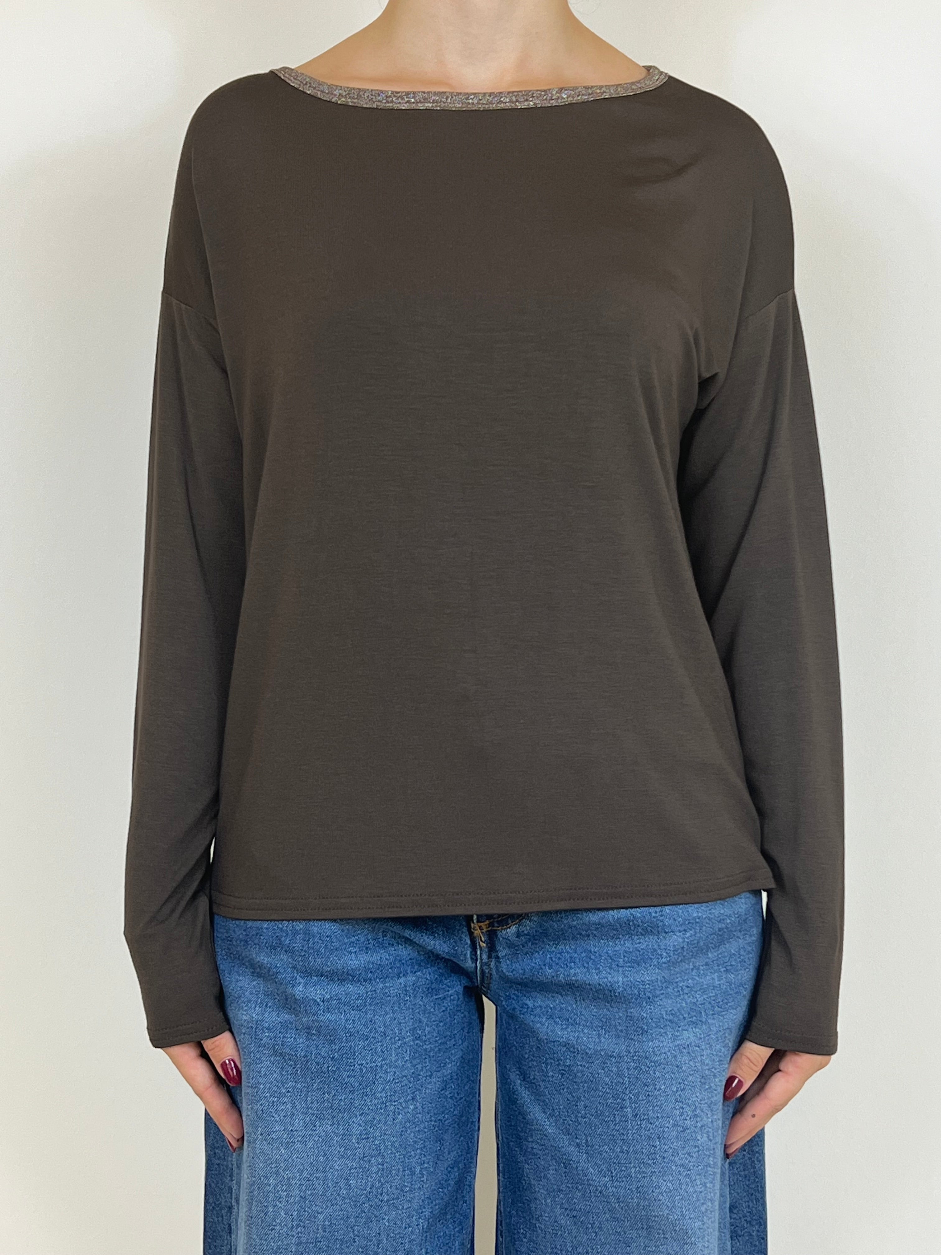 Susy mix maglia bordo lurex