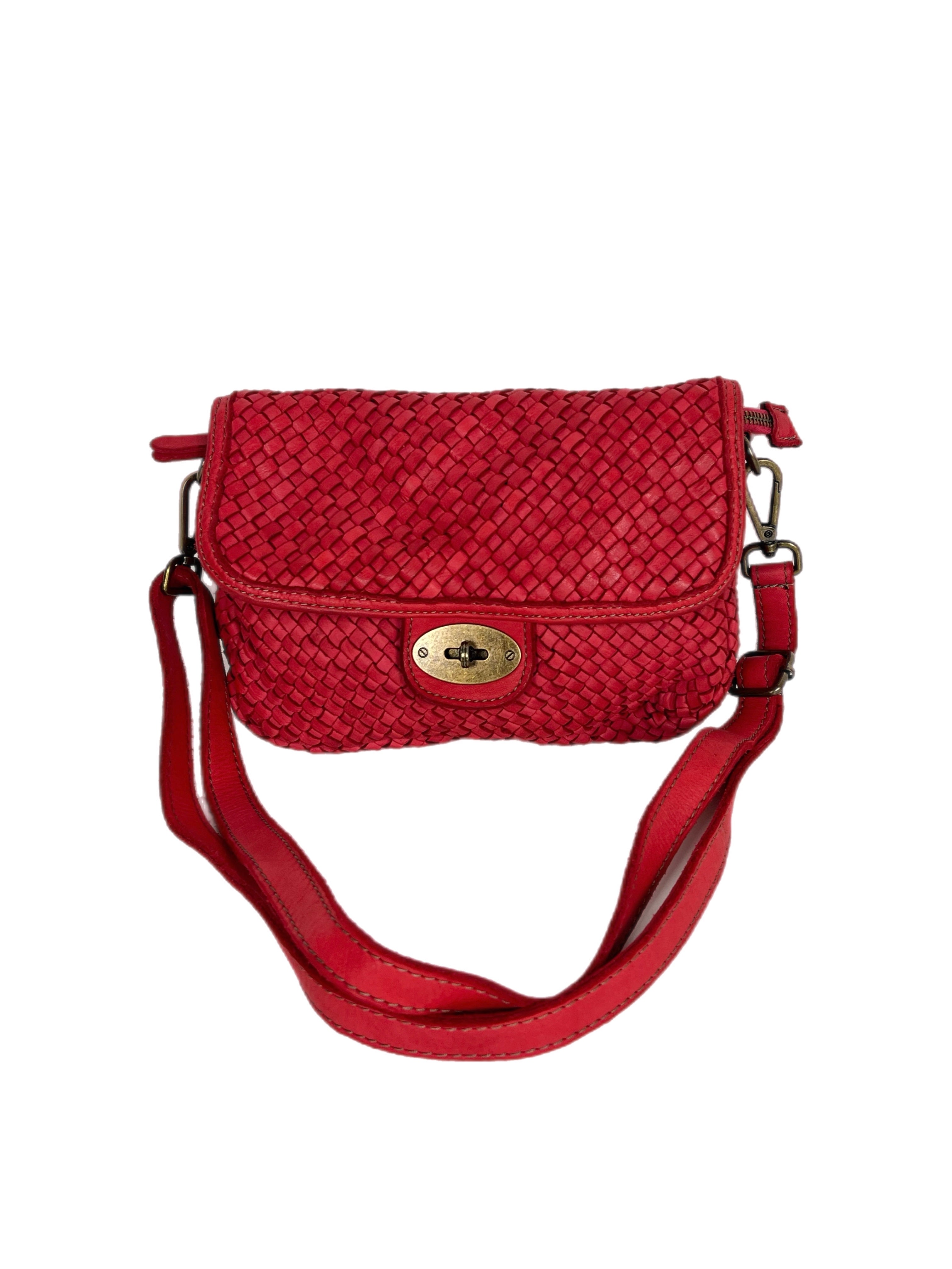 Matié borsa pelle Murcia rosso